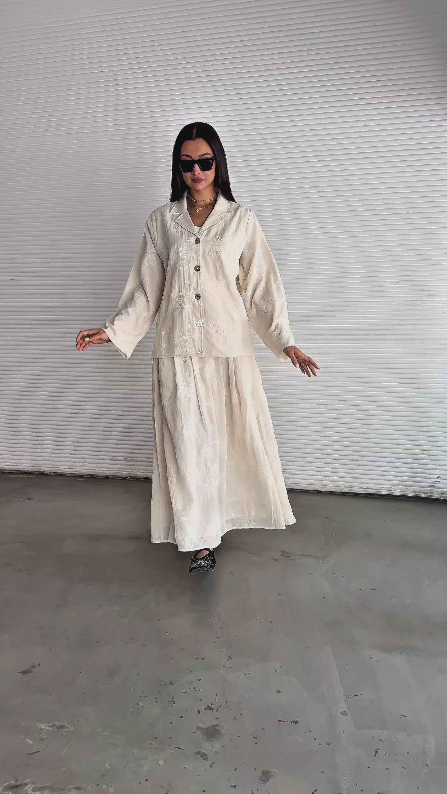 Shadow Abaya Full Set