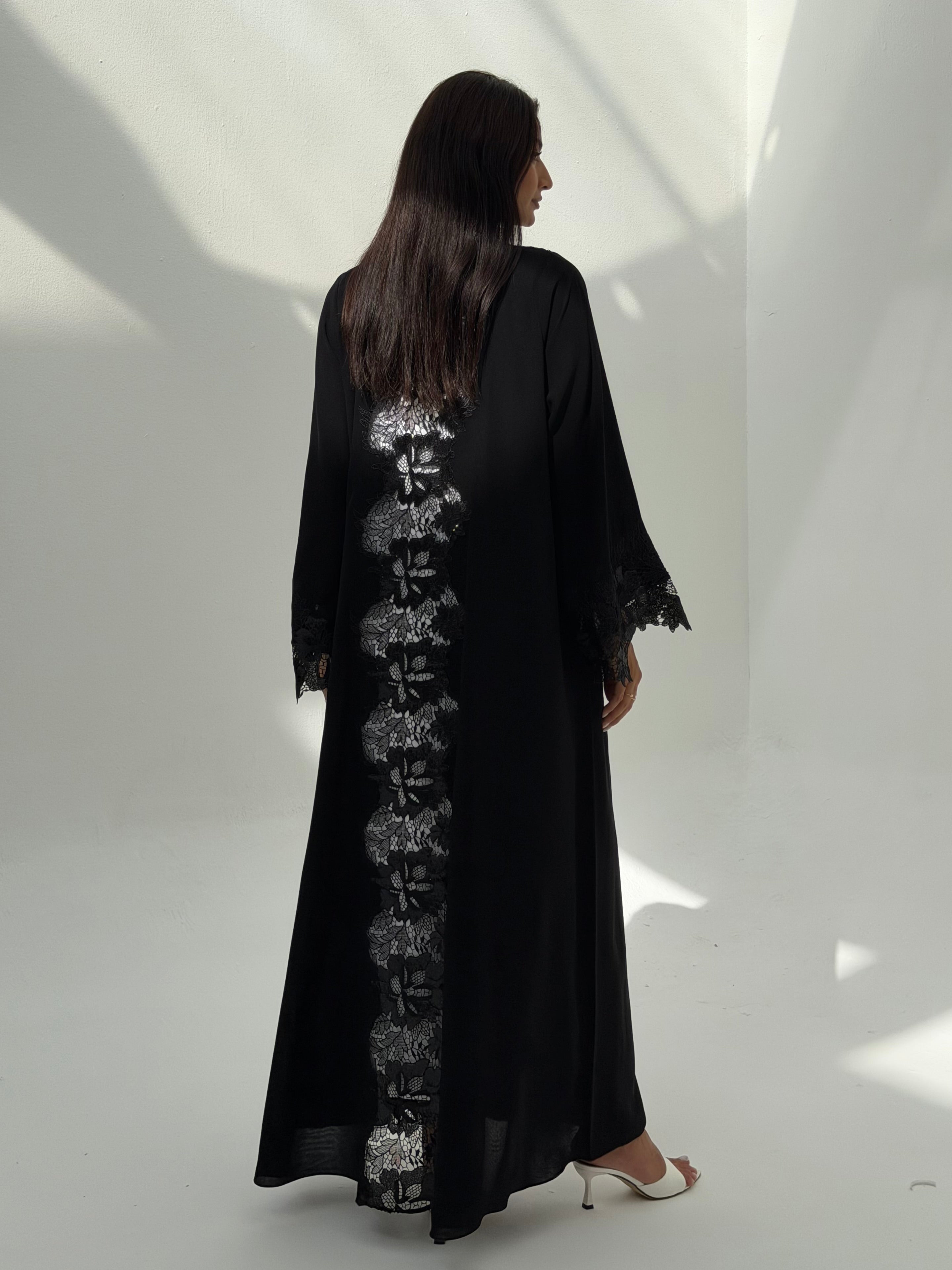 Nila ( Lace Chiffon abaya with Sheila )
