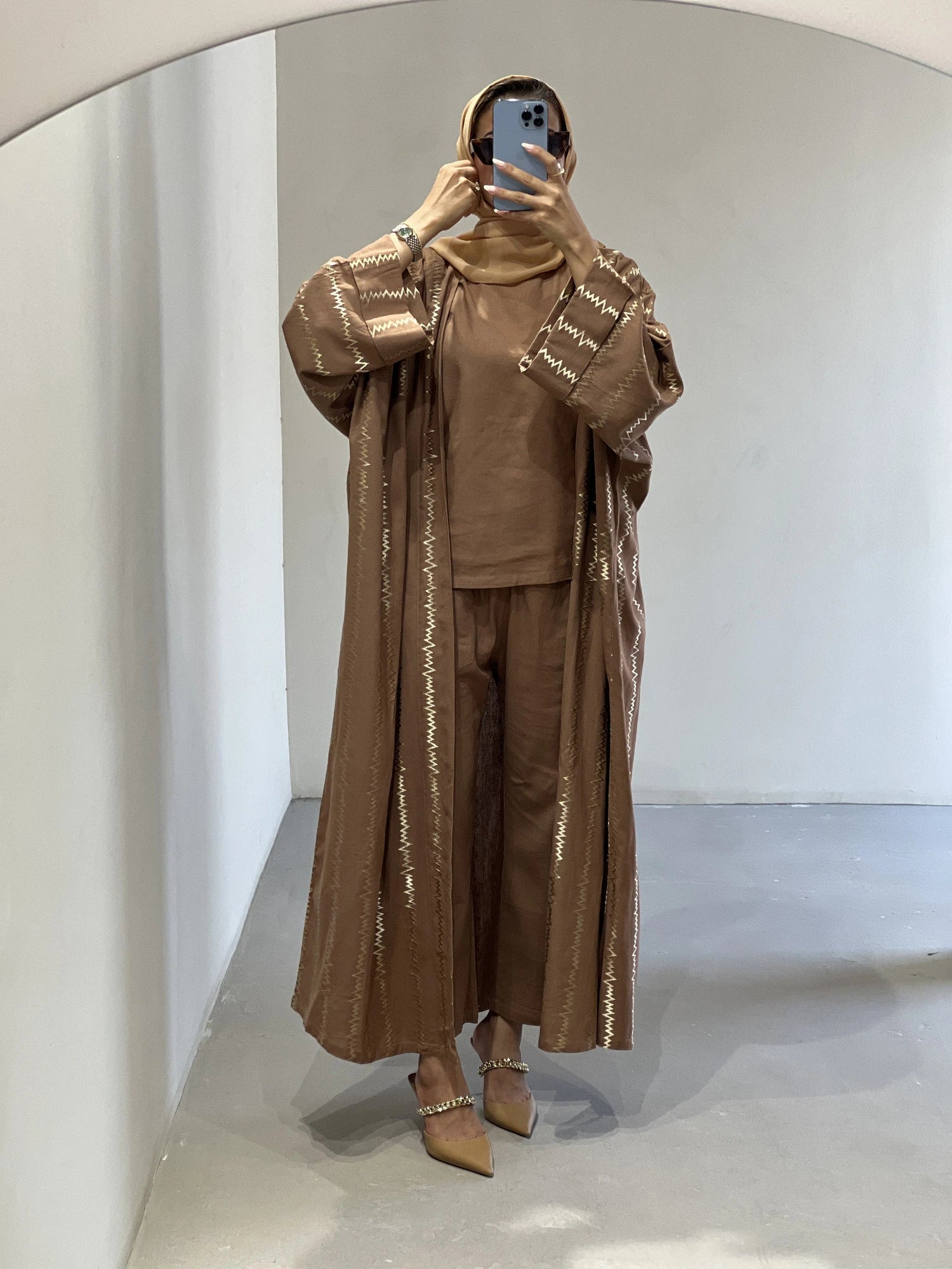 855 Abaya Full Set
