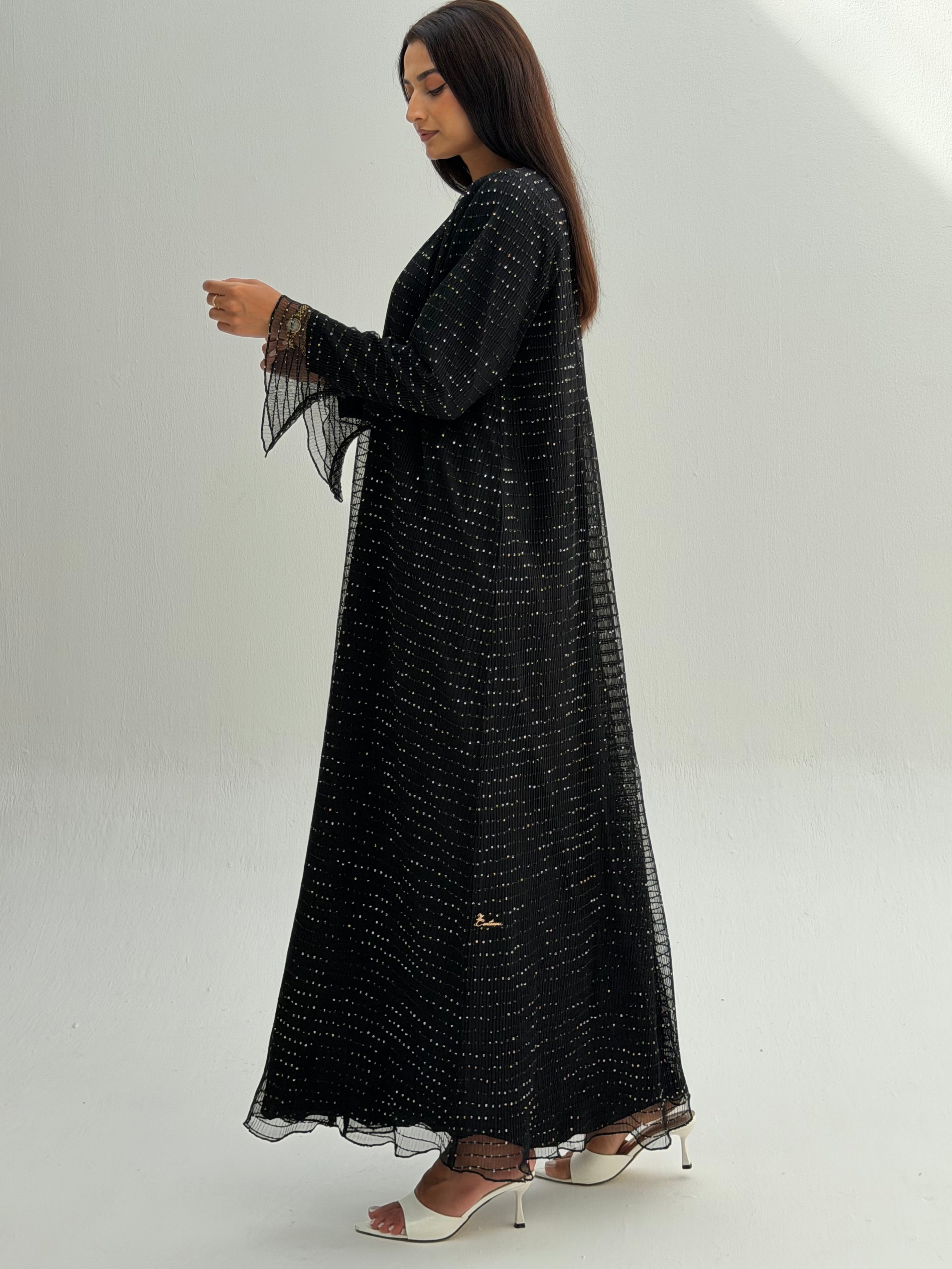 Calla Lily ( pleated tule abaya with Sheila )