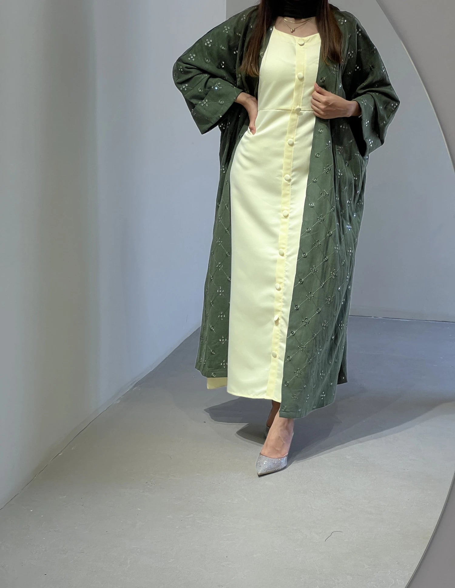 457 Abaya With Underdress - Contessa Collection