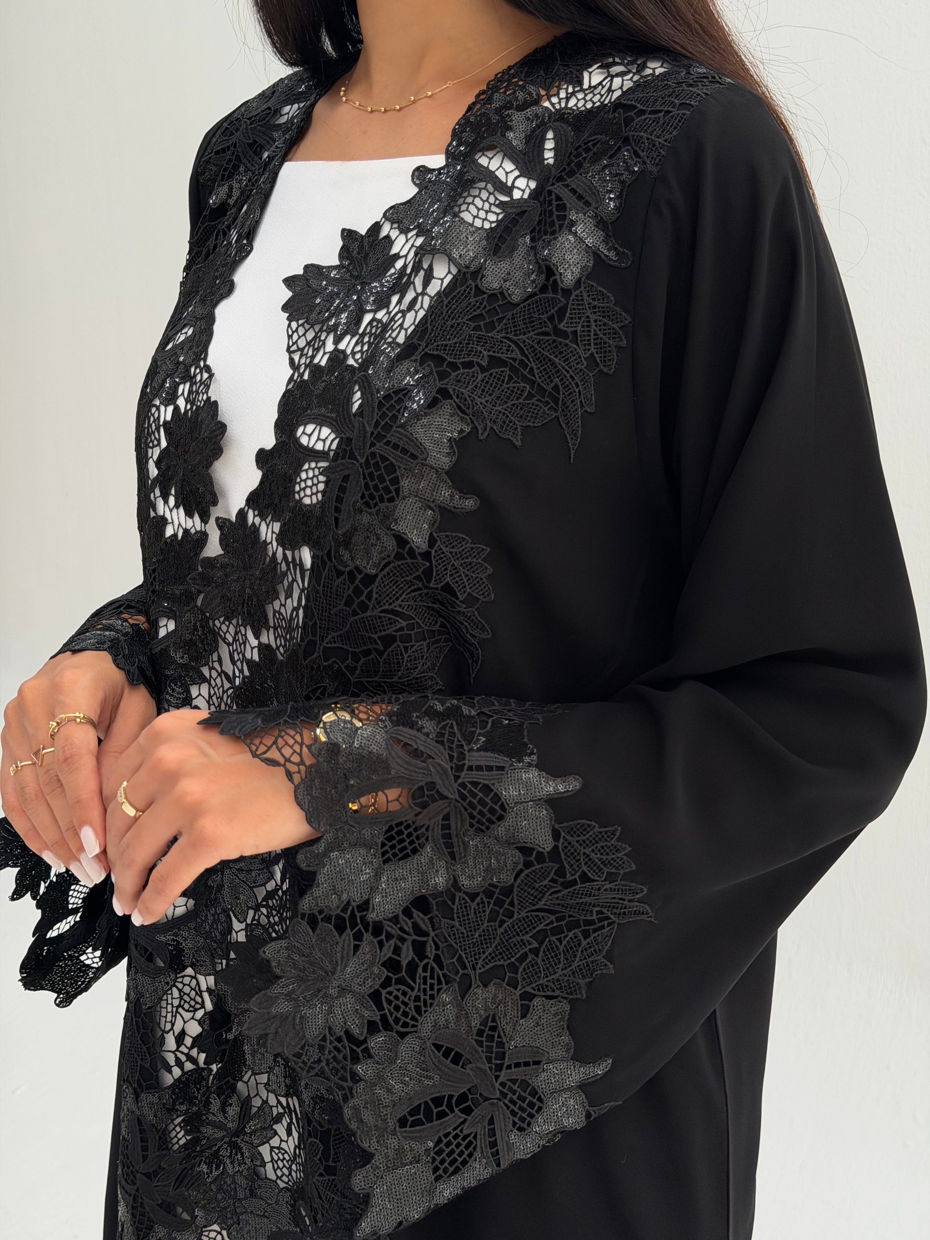 Nila ( Lace Chiffon abaya with Sheila )