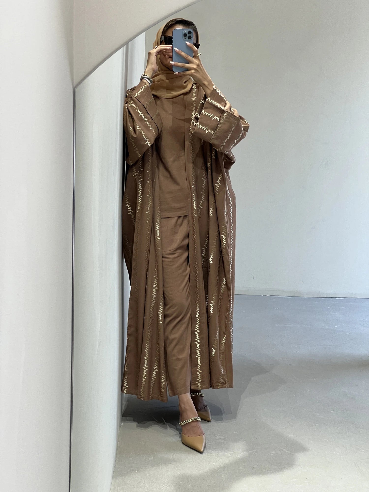 855 Abaya Full Set