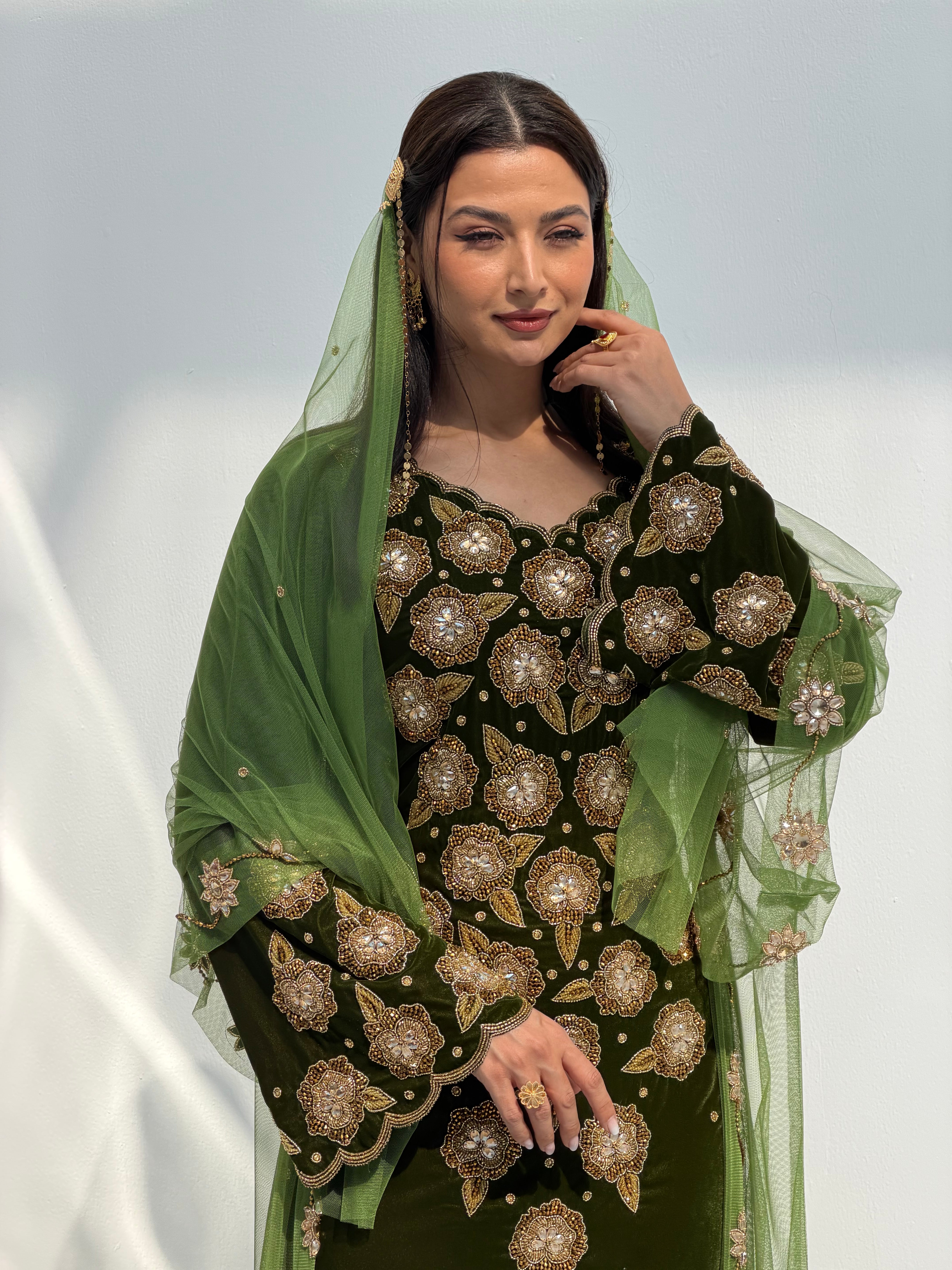 Mitha ( Velvet Dress With Bisht Tule & Tule Sheila )