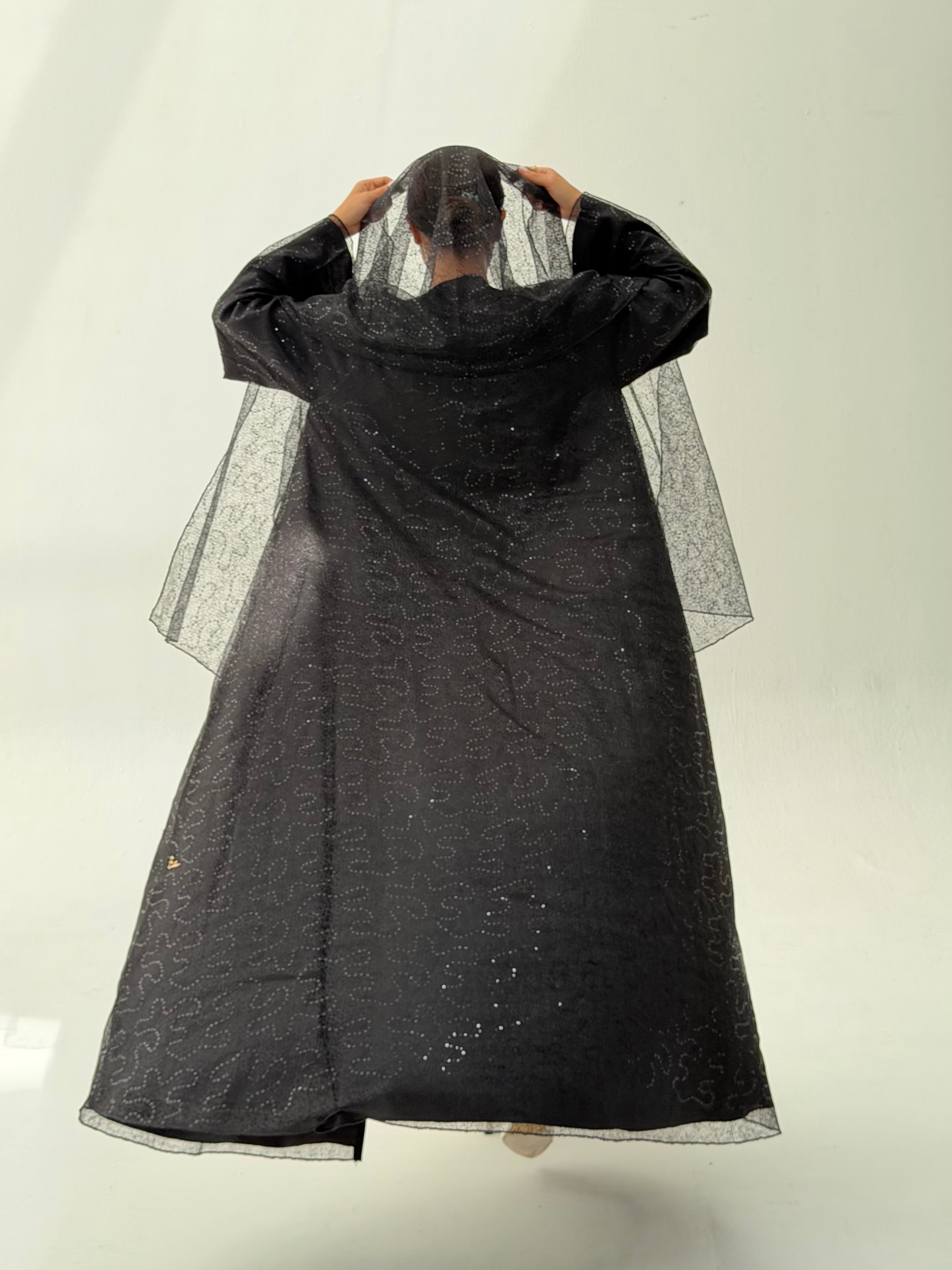 Jawaher Abaya ( Dantil Abaya included the transparent Dantil Sheila )