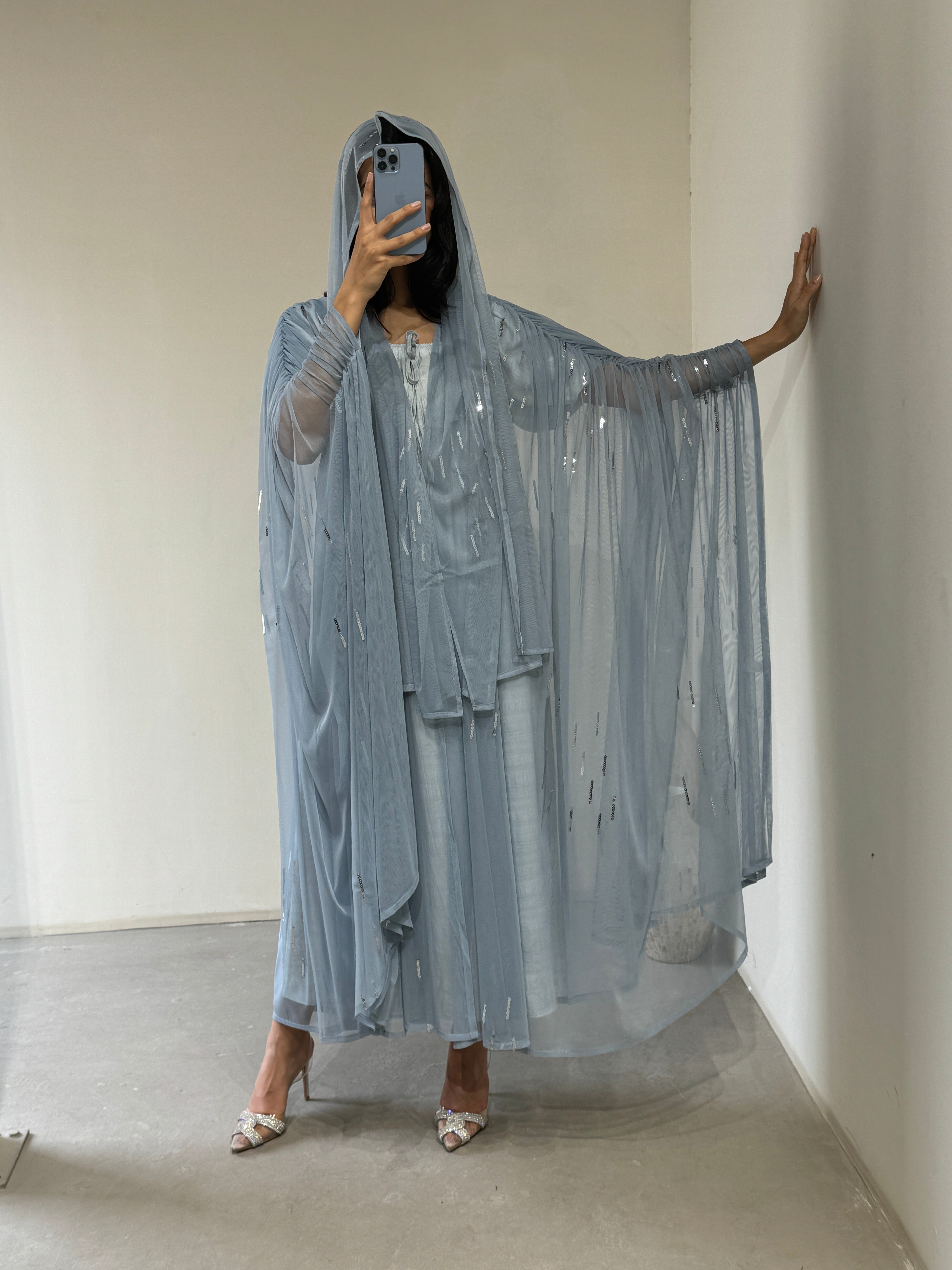 535 Abaya With Dress & Sheilla - Contessa Collection