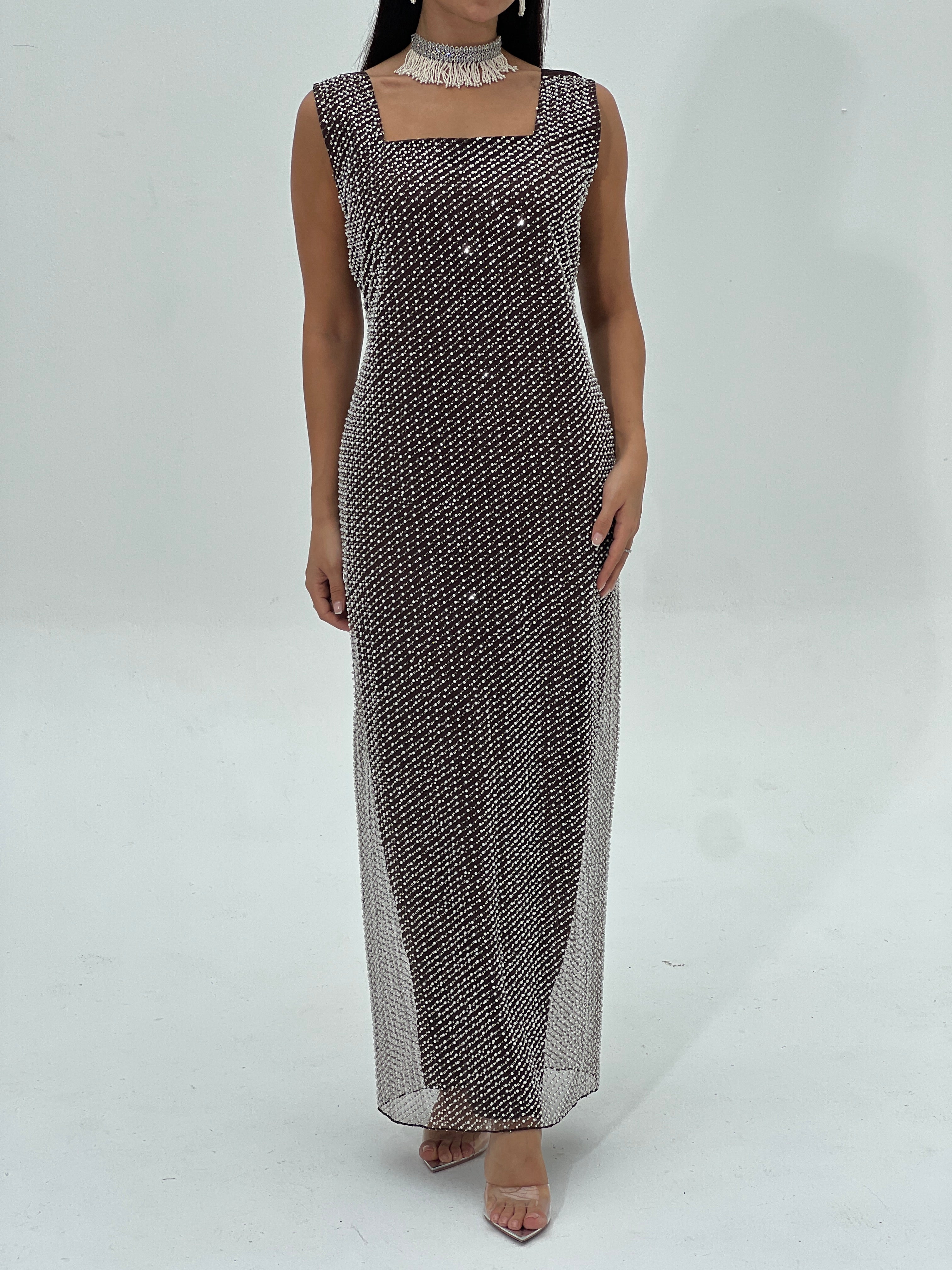 Leila Abaya with inner dress & sheila