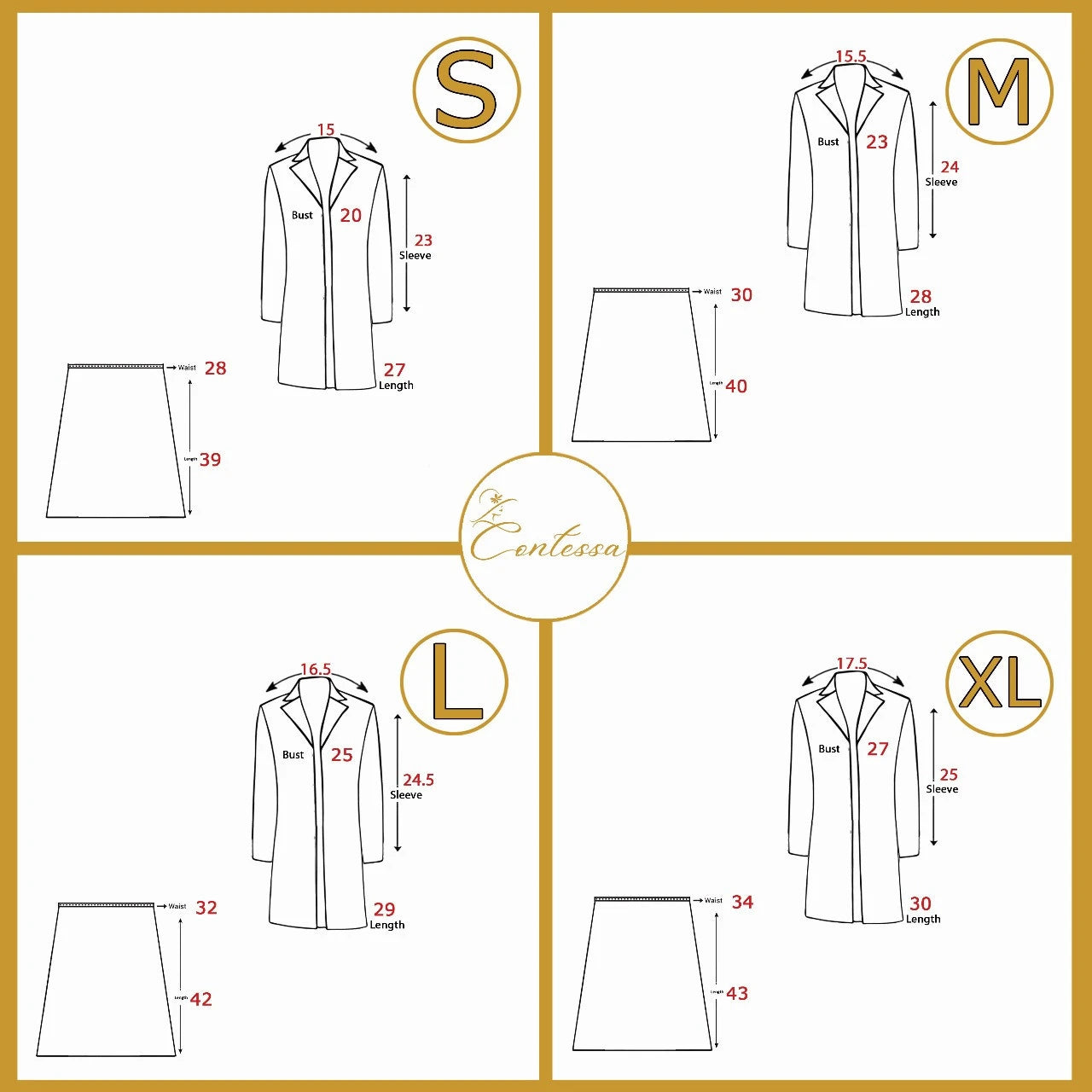 582 Blazer & Skirt - Contessa Collection