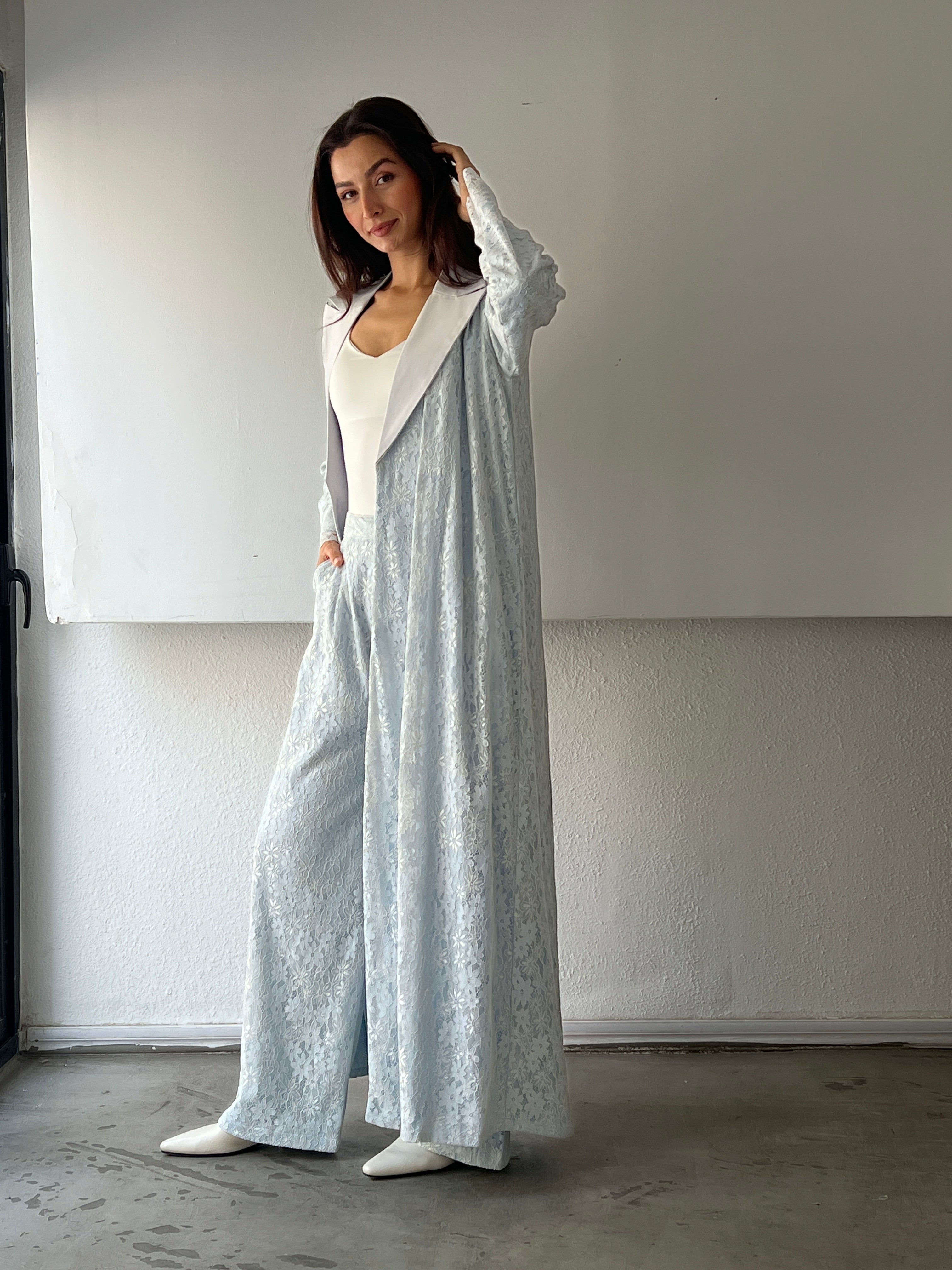 583 Abaya With Pant - Contessa Collection