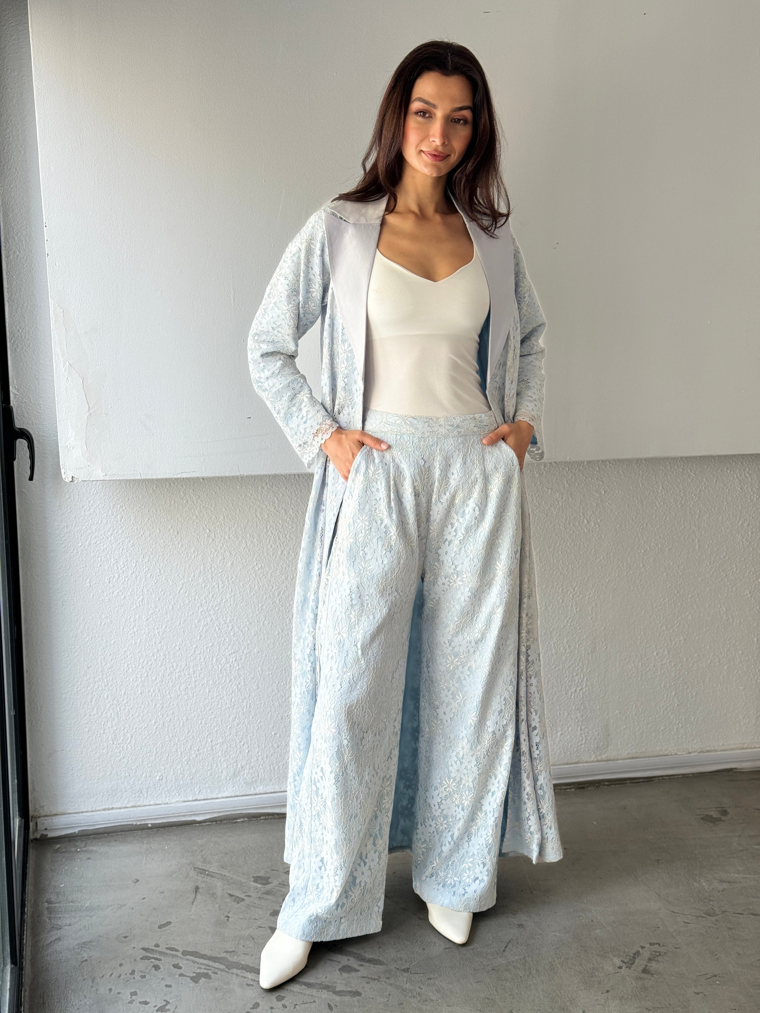 583 Abaya With Pant - Contessa Collection