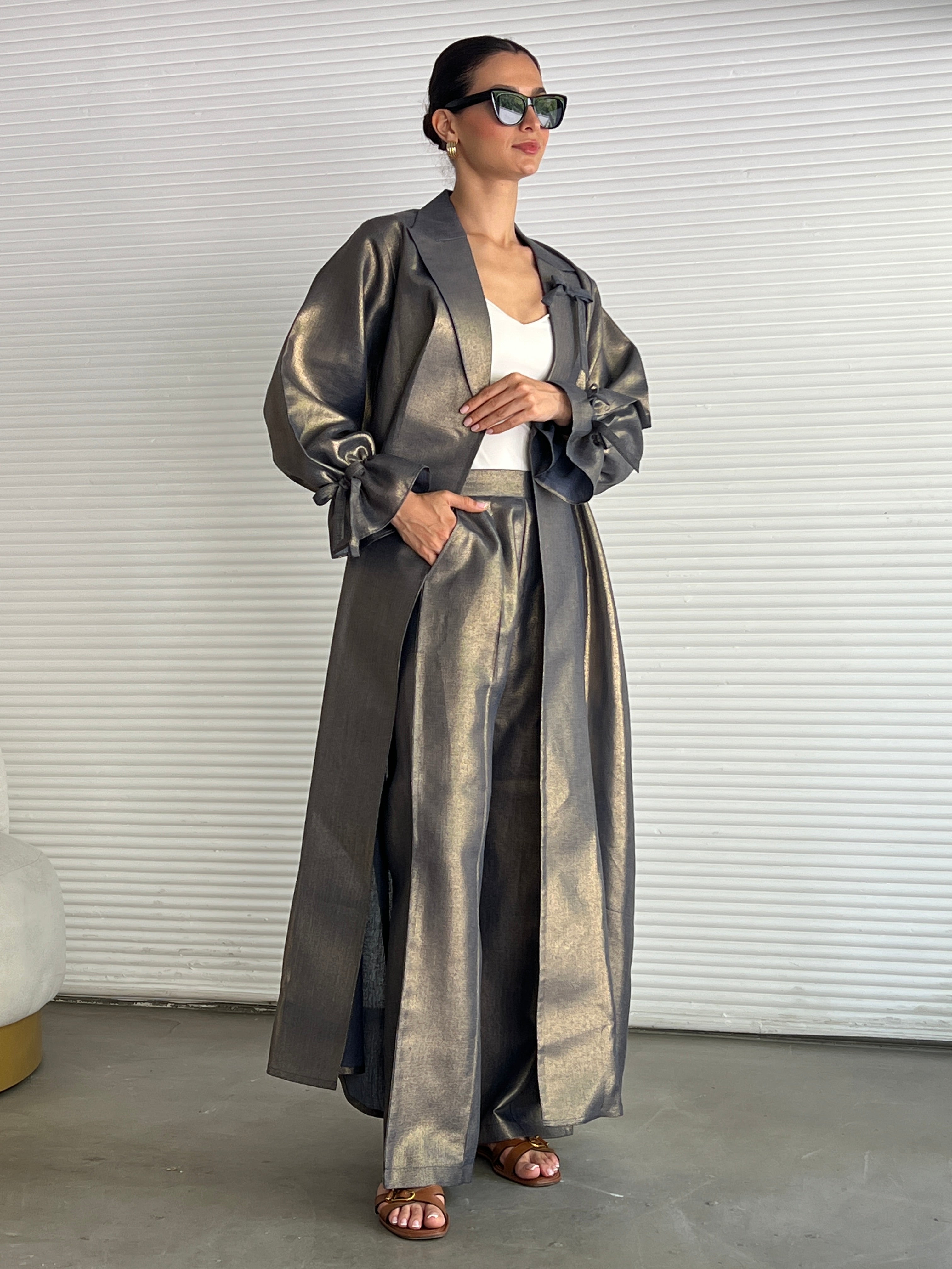 585 Abaya With Pant & Sheilla - Contessa Collection