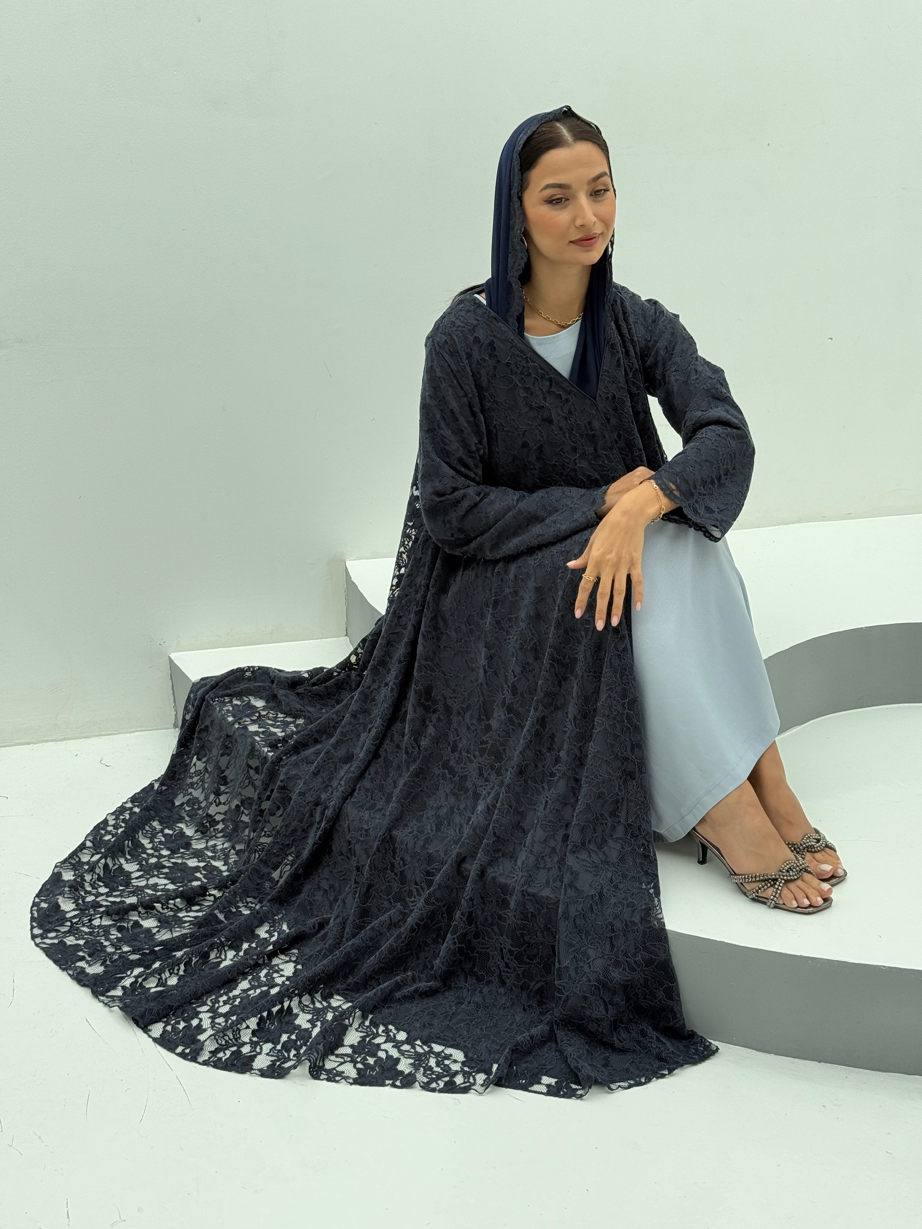 Winter Night Velvet Abaya