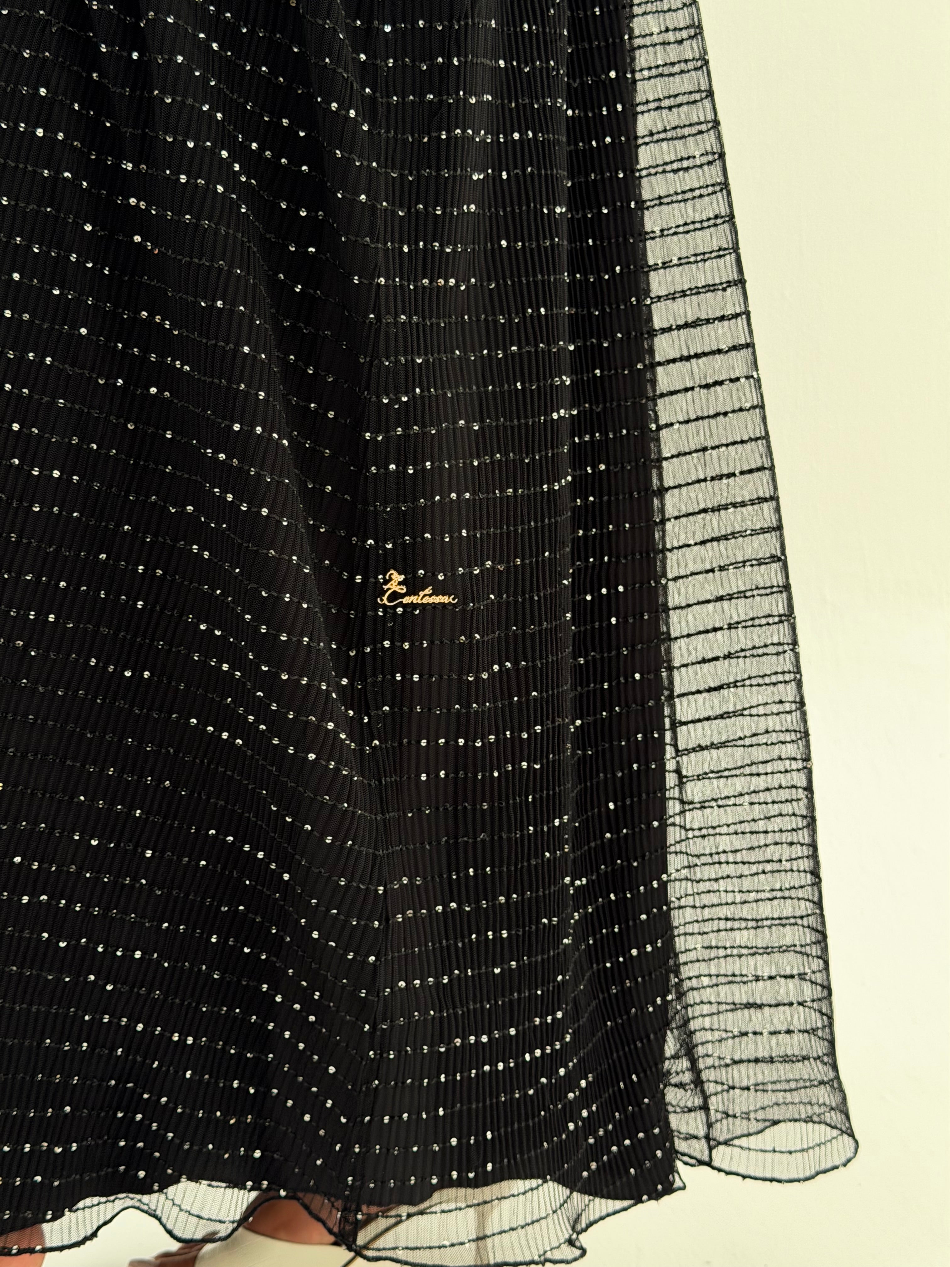 Calla Lily ( pleated tule abaya with Sheila )