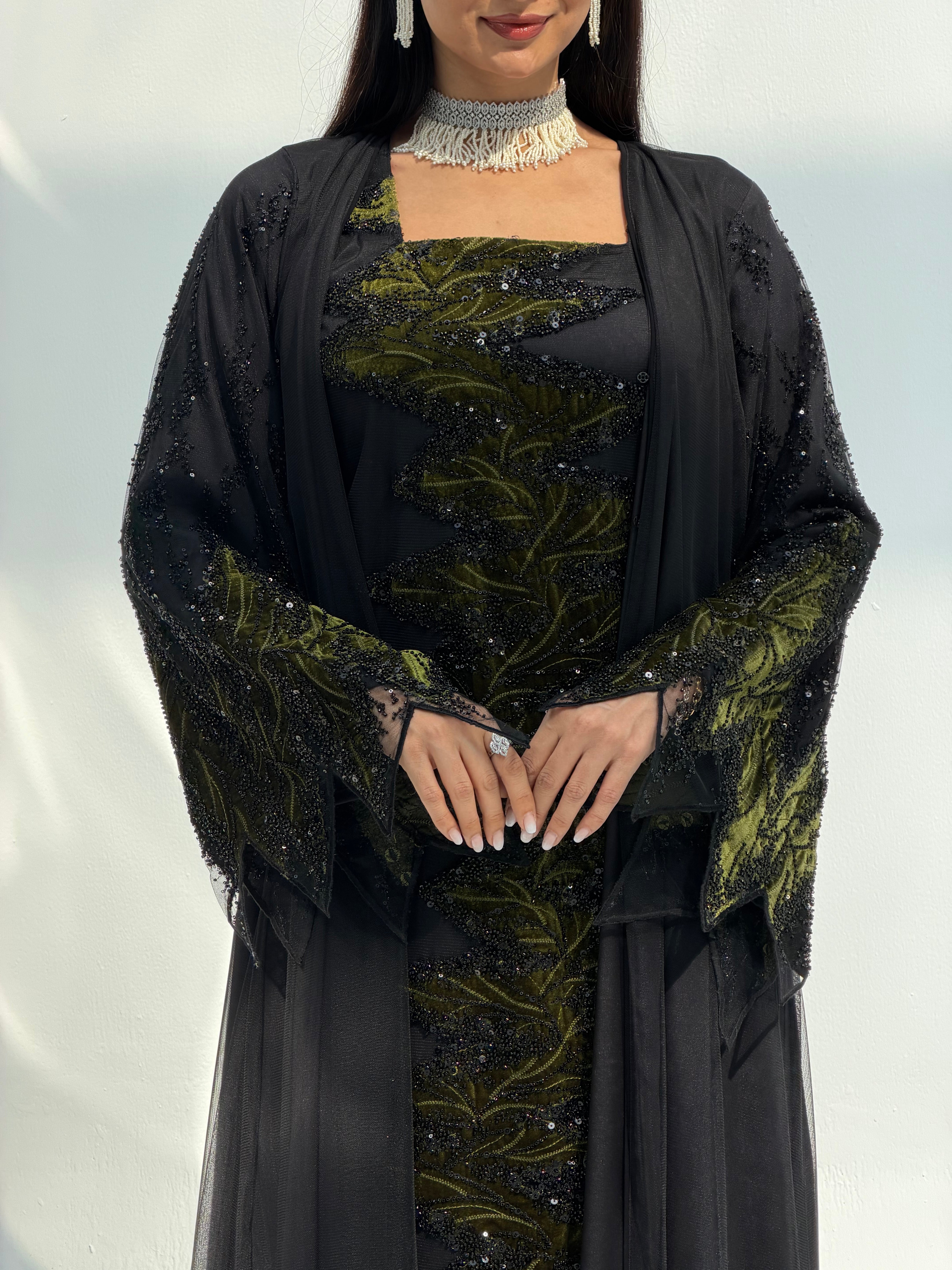 Amna Abaya with dress