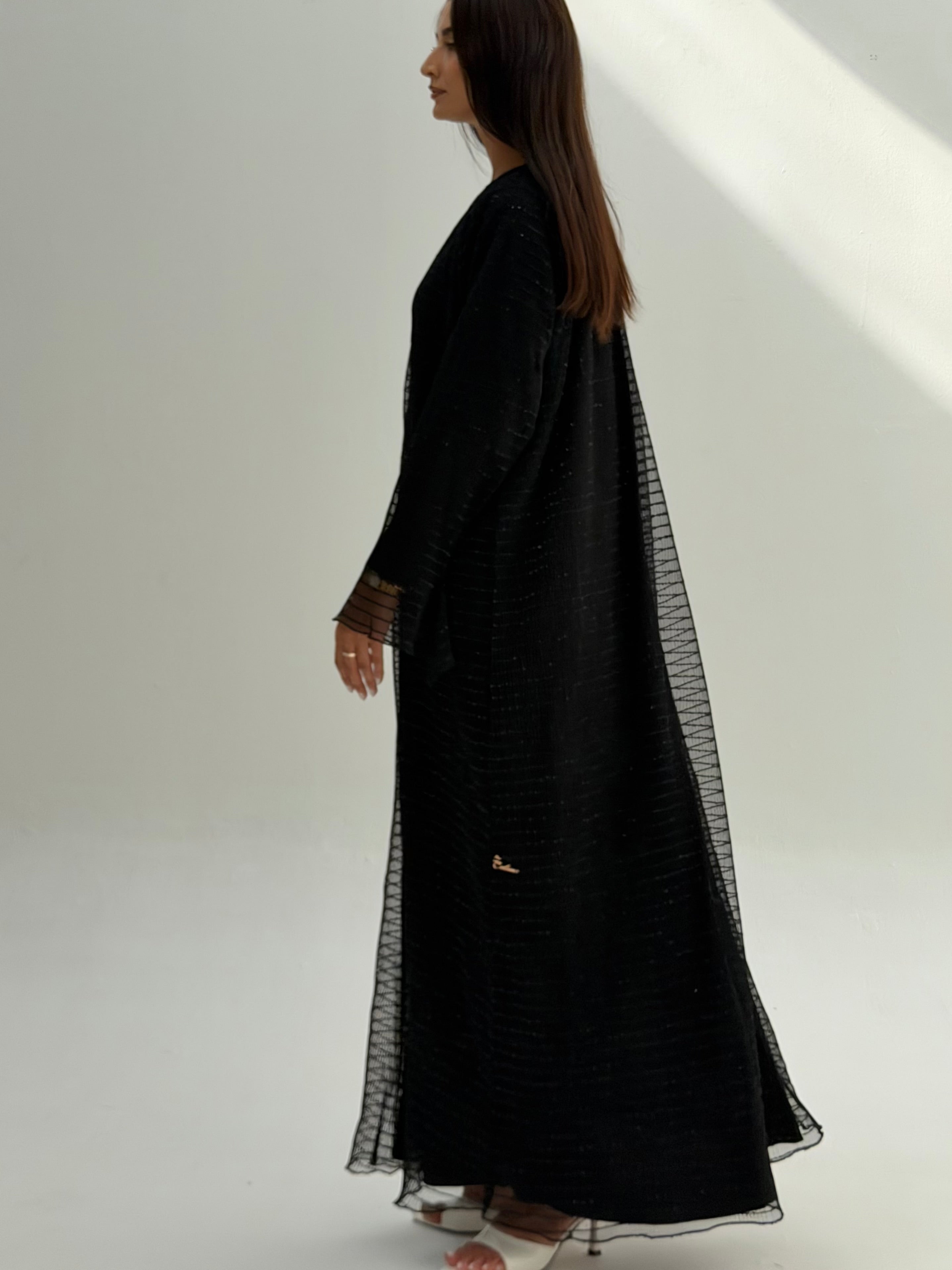 Calla Lily ( pleated tule abaya with Sheila )