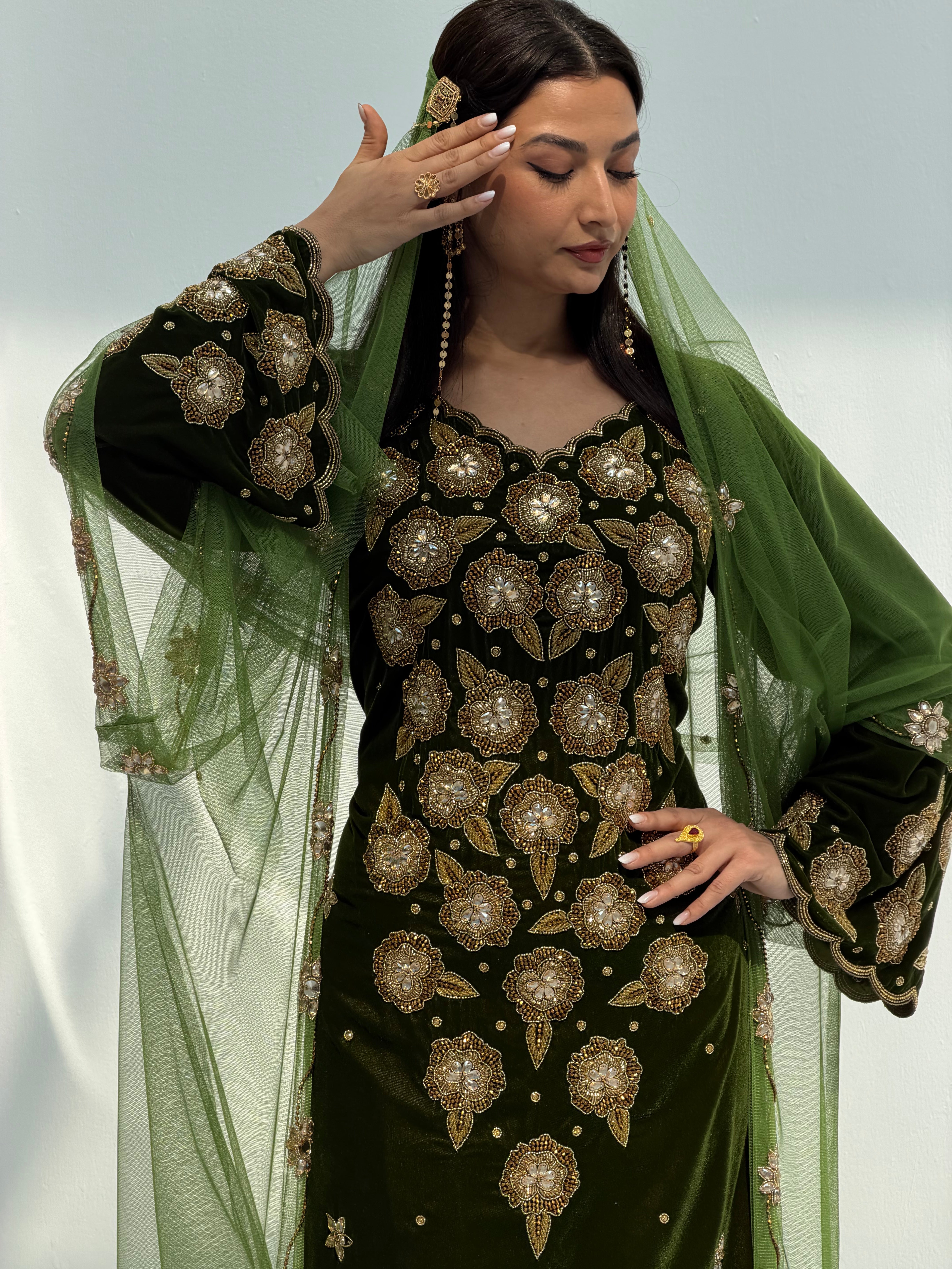 Mitha ( Velvet Dress With Bisht Tule & Tule Sheila )