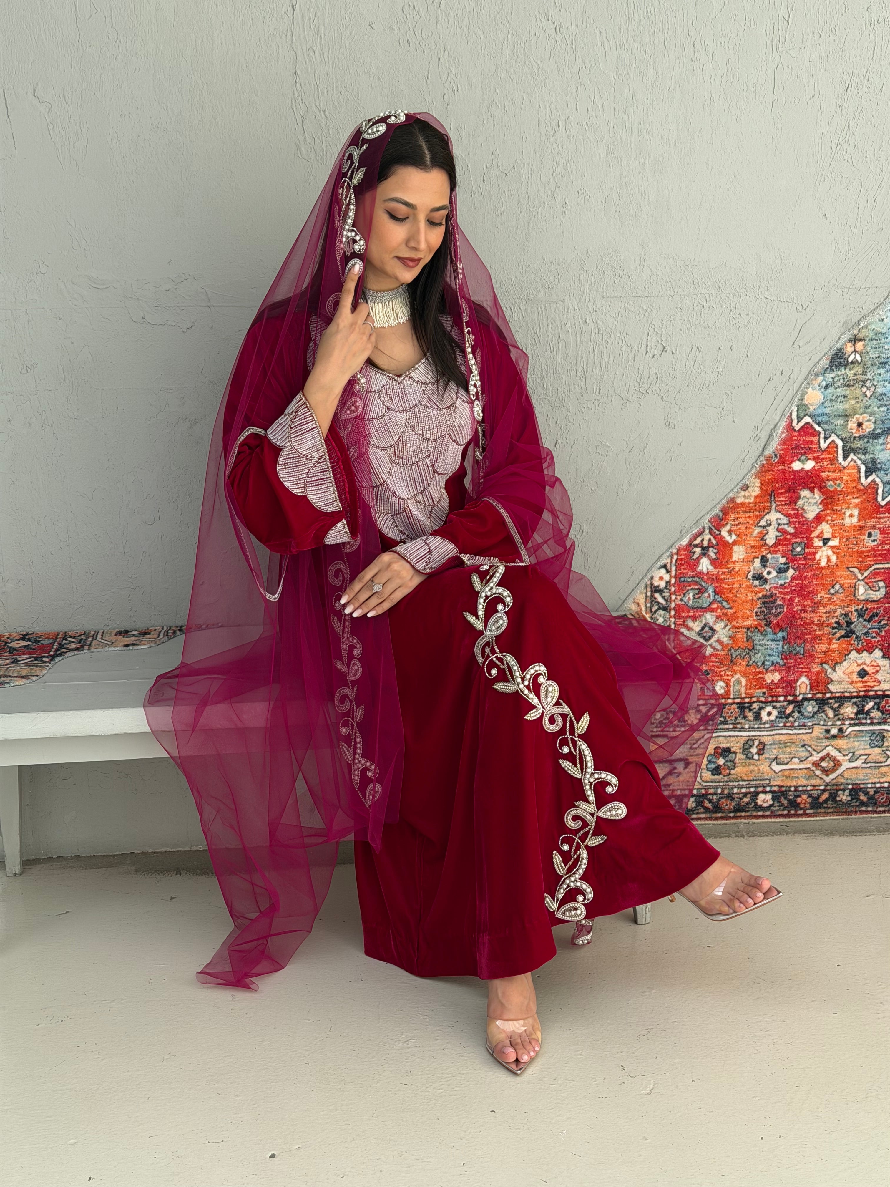 Shamma ( Velvet Dress With Tule Sheila)