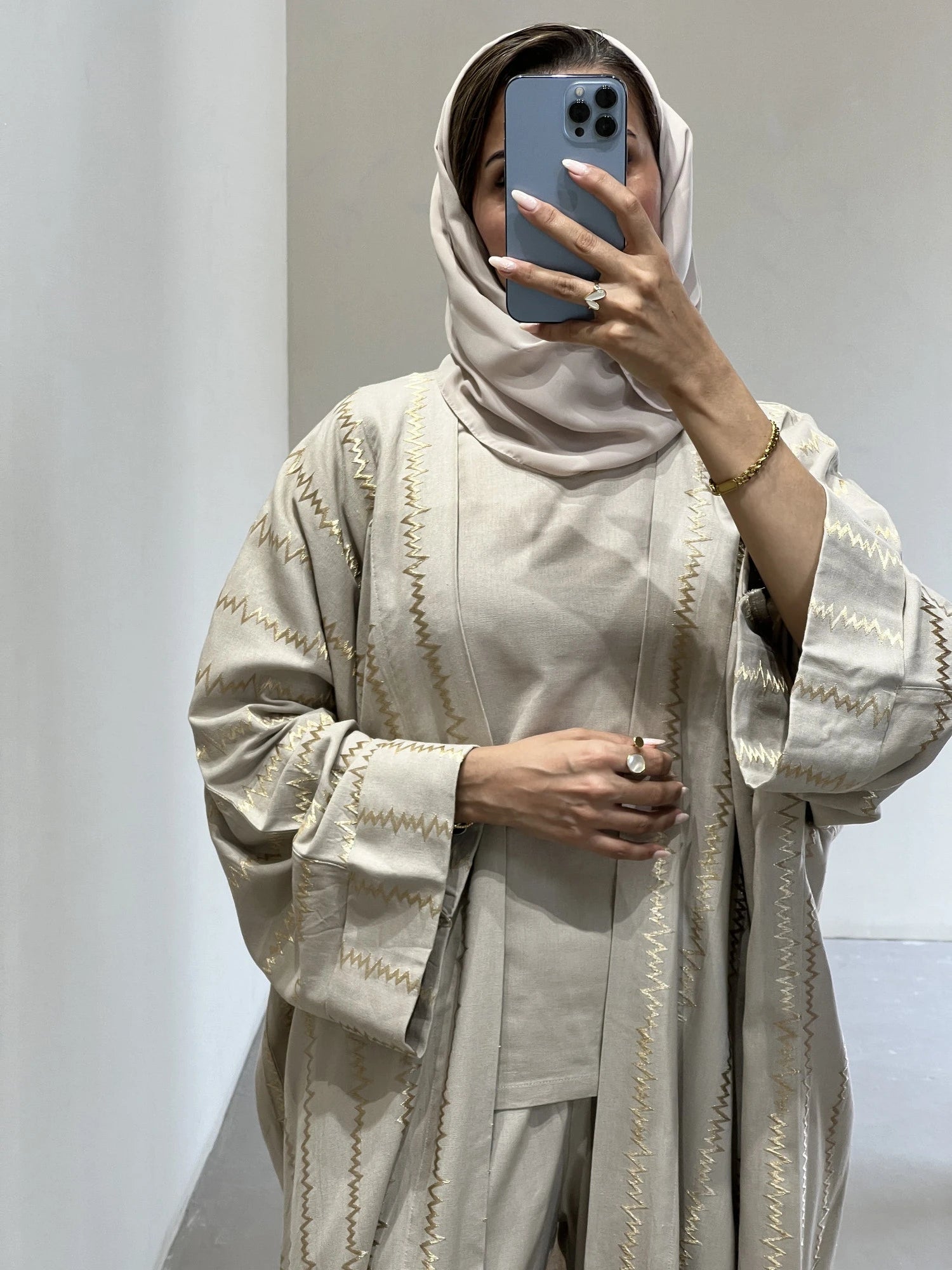 855 Abaya Full Set