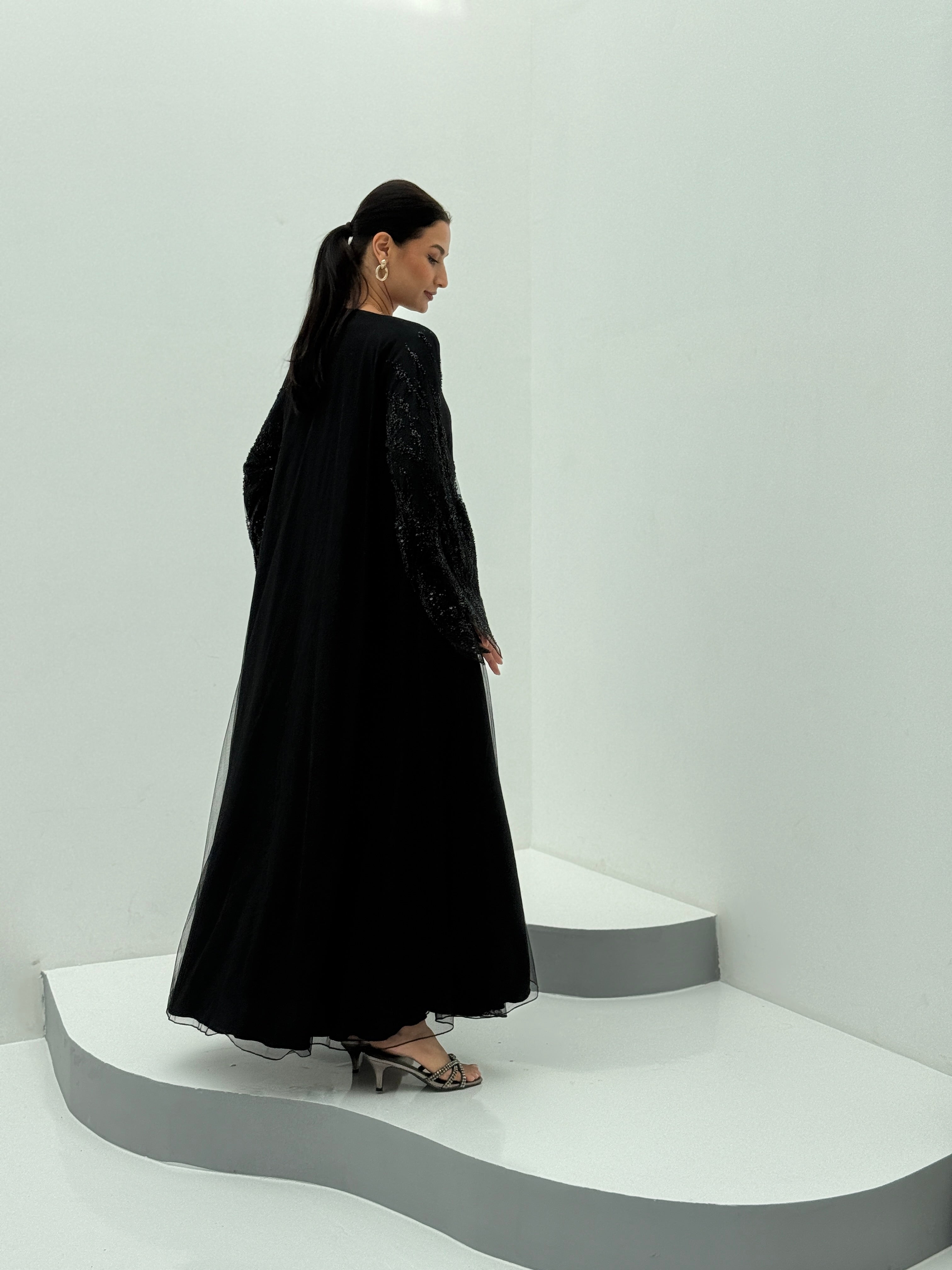 Amna Abaya with dress - Contessa Collection