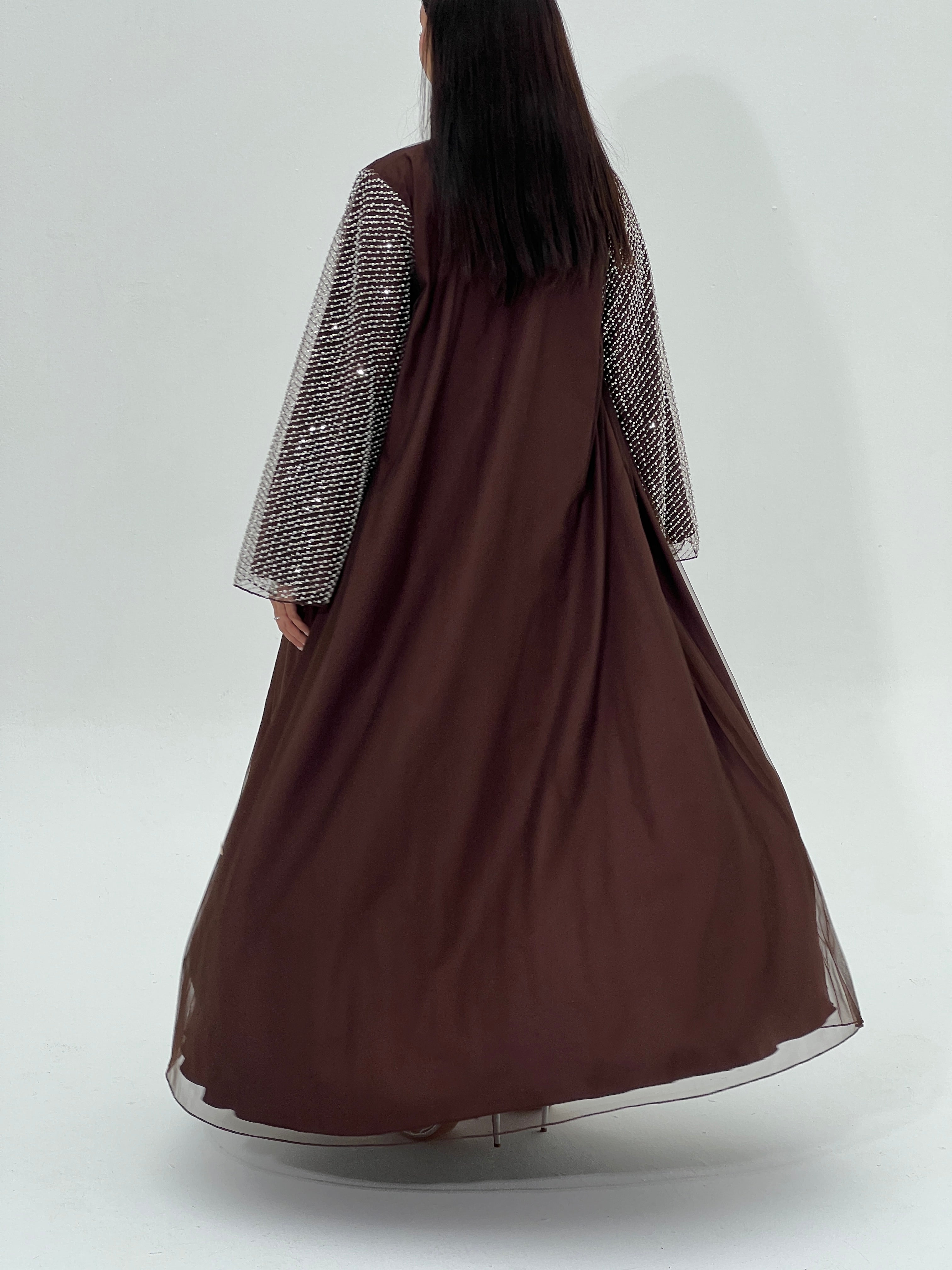 Leila Abaya with inner dress & sheila