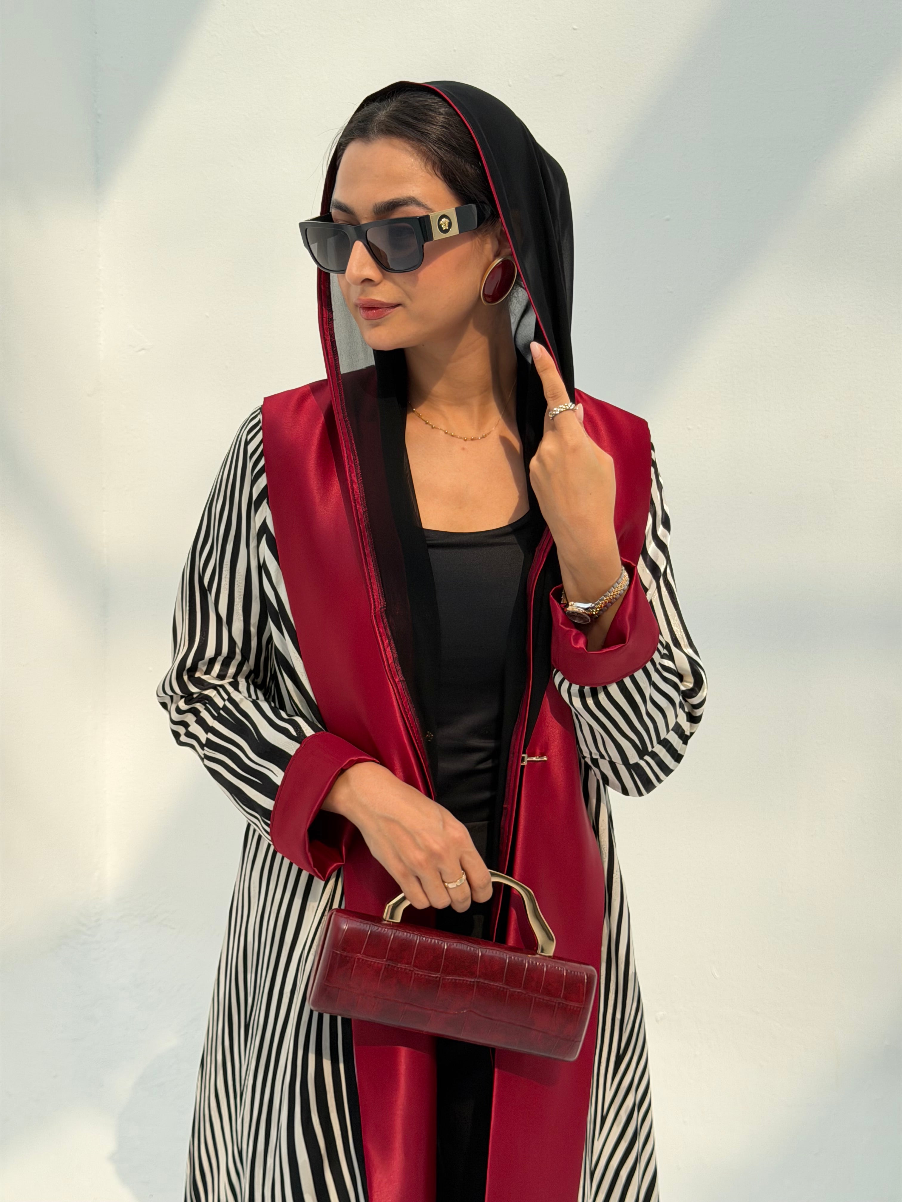 Ruby Stripe ❤️ ( Abaya with Sheila )