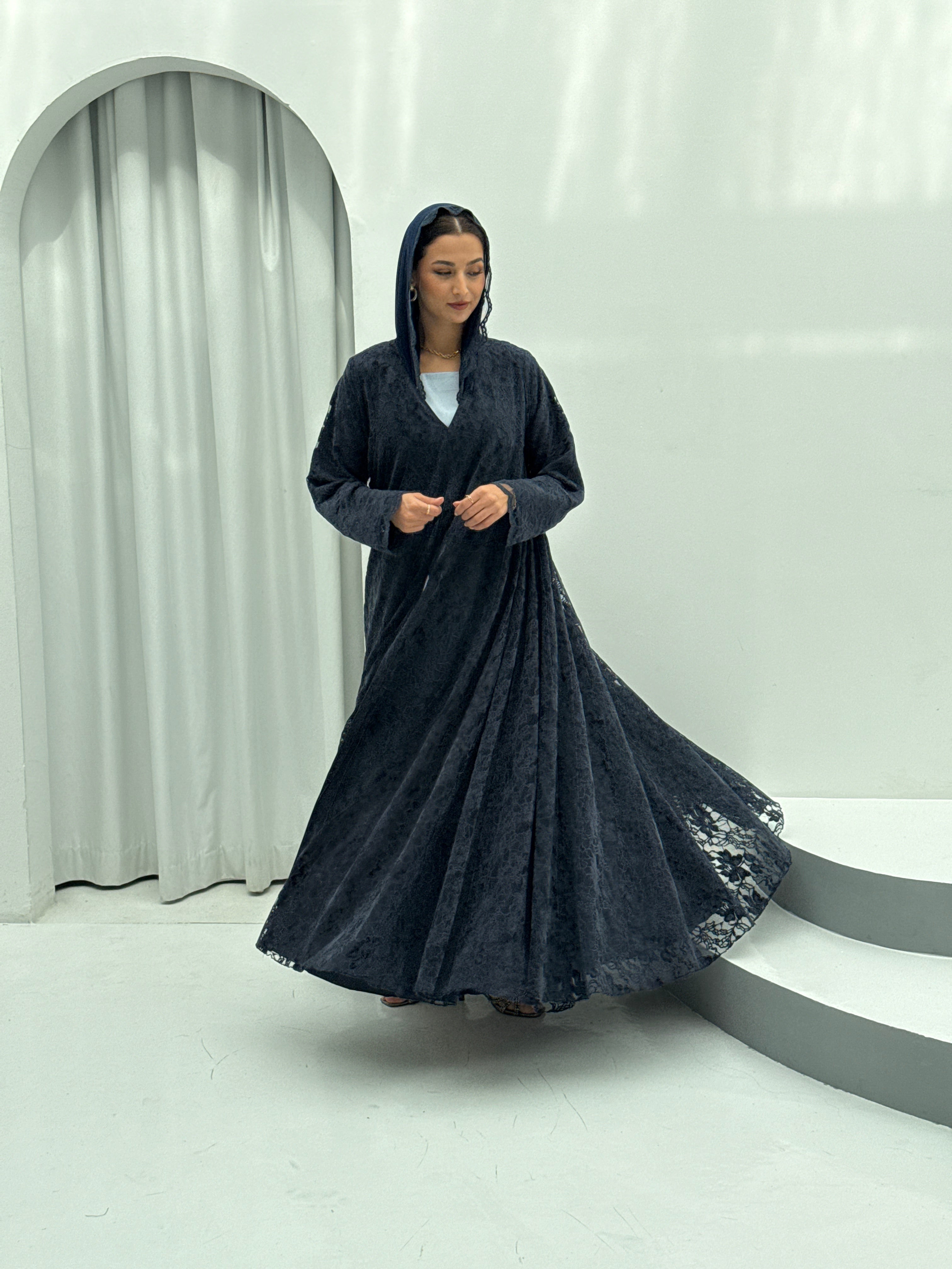 Winter Night Velvet Abaya