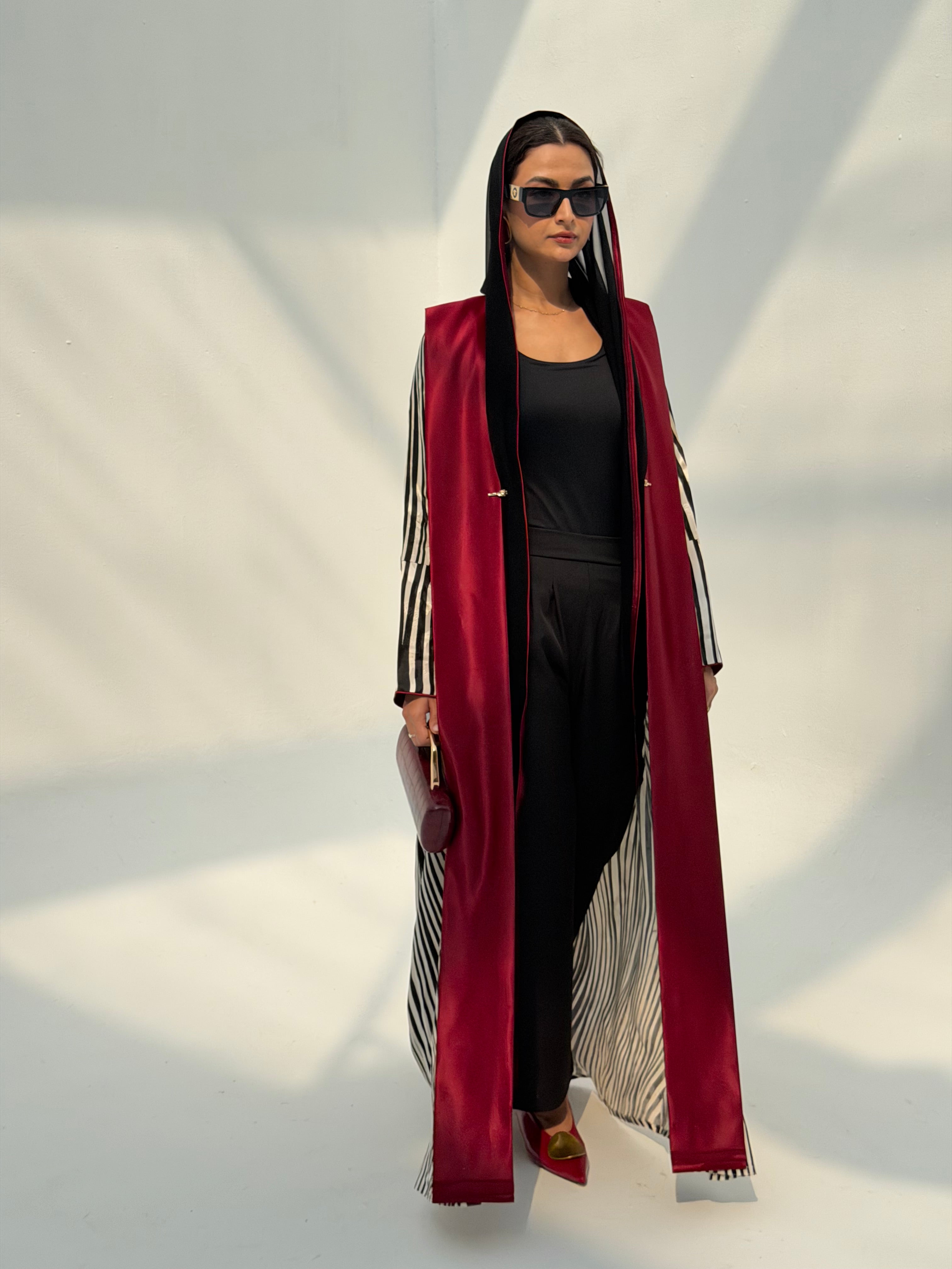 Ruby Stripe ❤️ ( Abaya with Sheila )