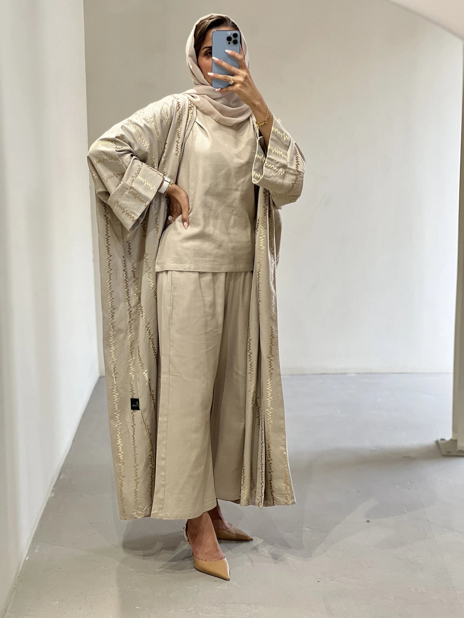 855 Abaya Full Set