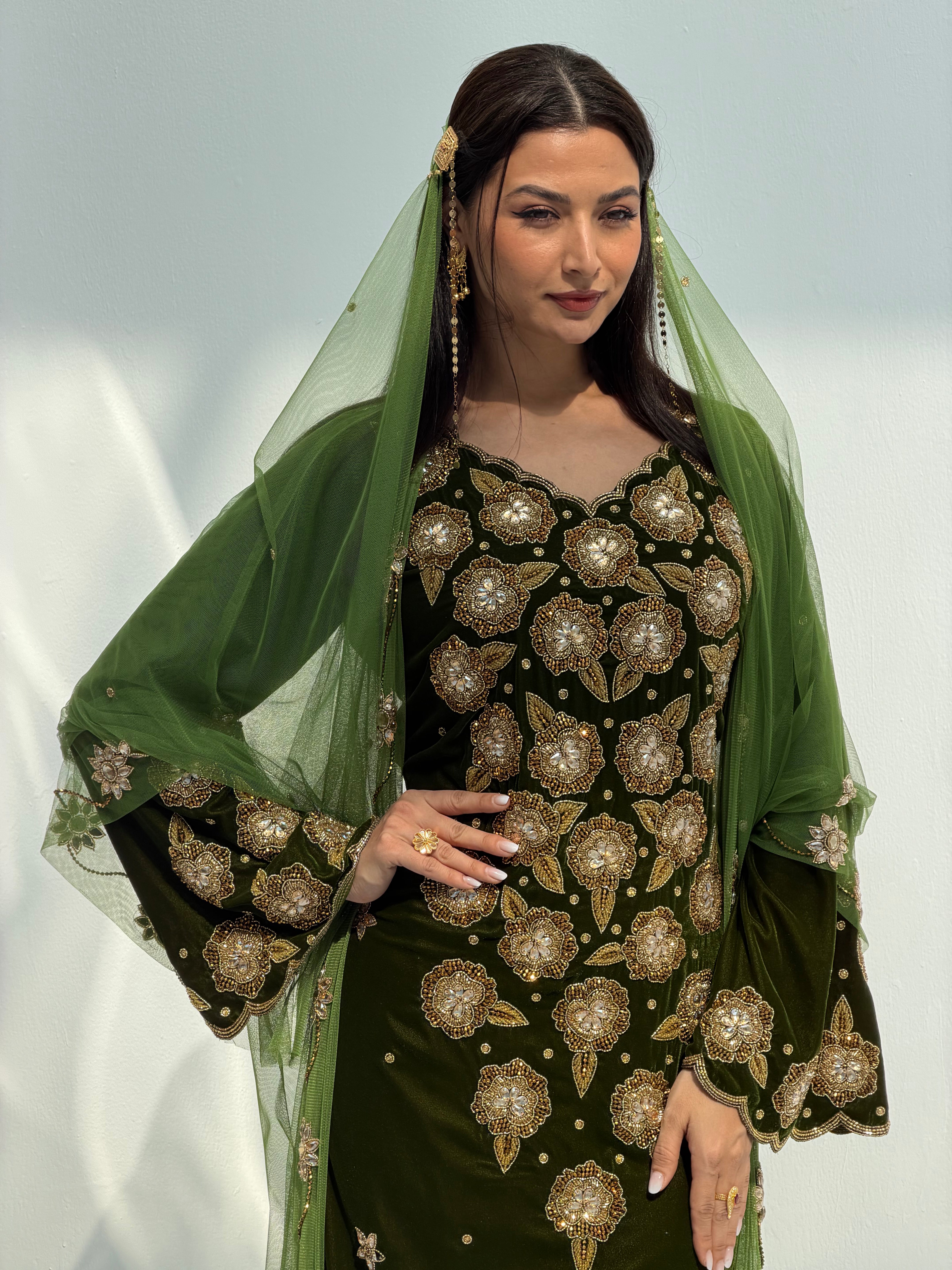 Mitha ( Velvet Dress With Bisht Tule & Tule Sheila )