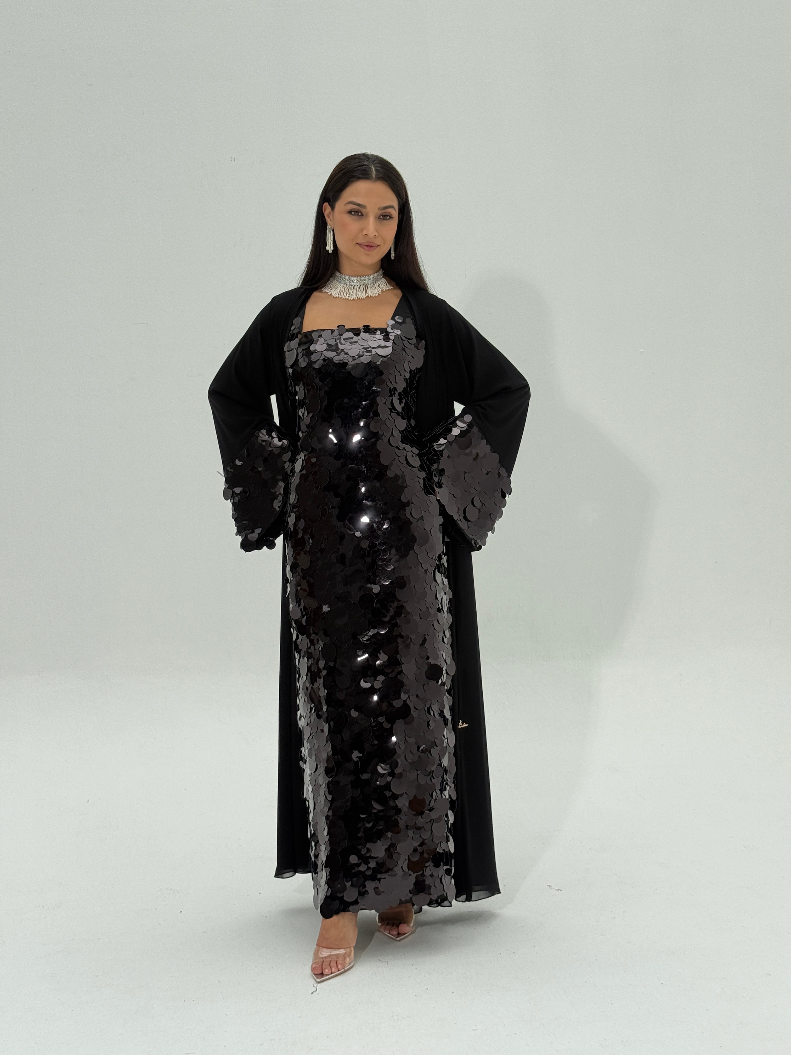 Miar ( Abaya with dress & sheila )