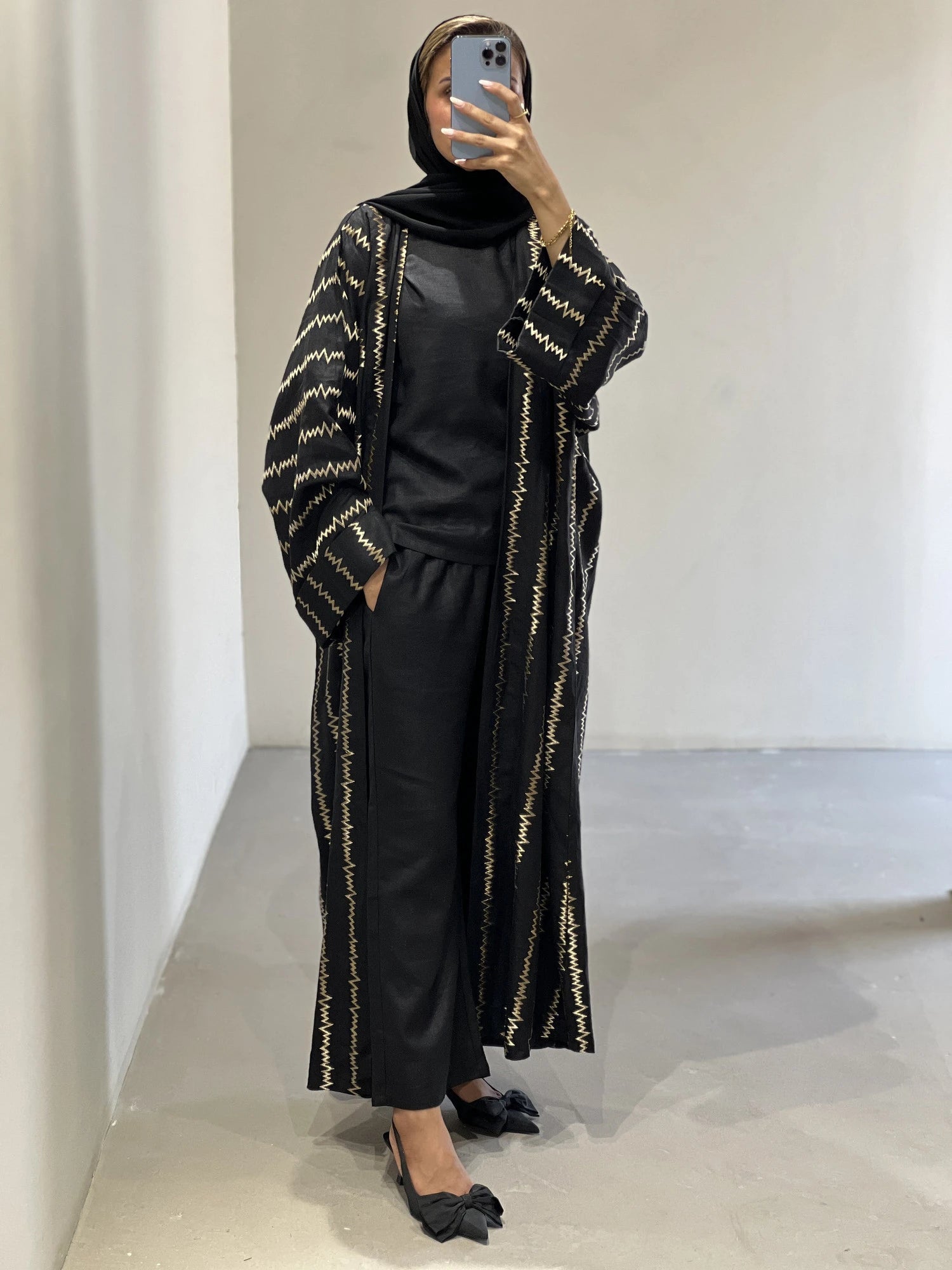 855 Abaya Full Set