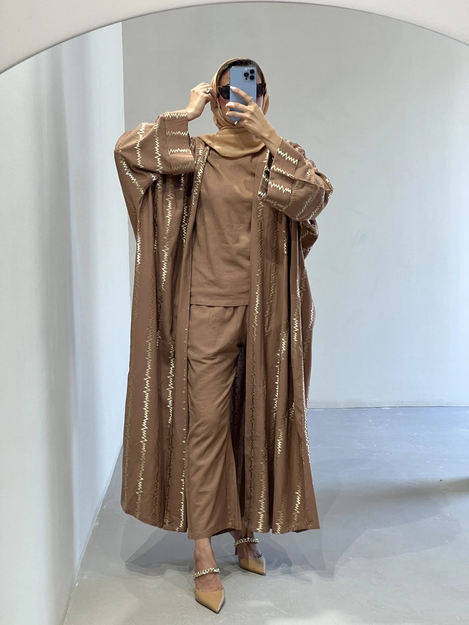 855 Abaya Full Set