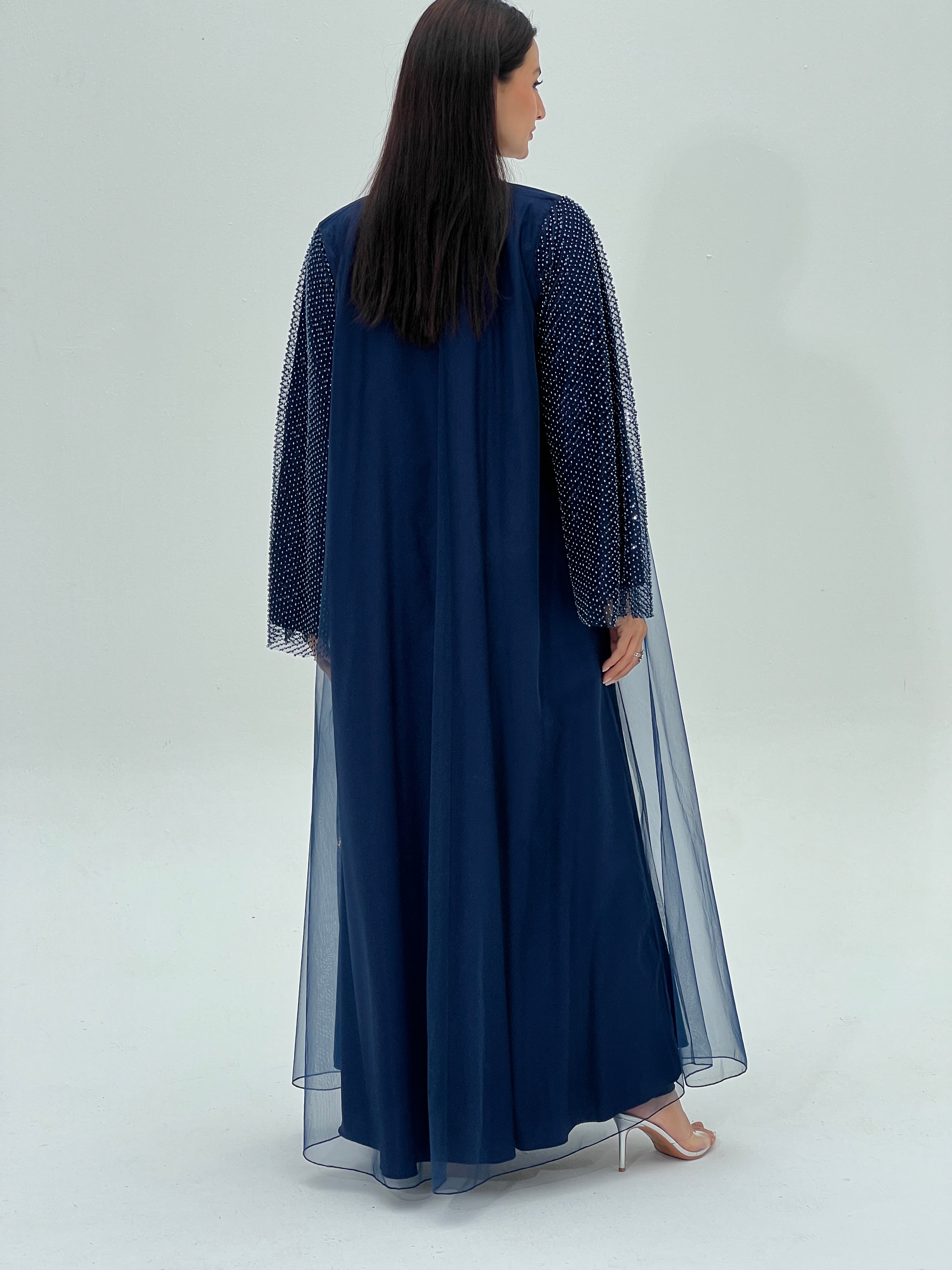 Leila Abaya with inner dress & sheila