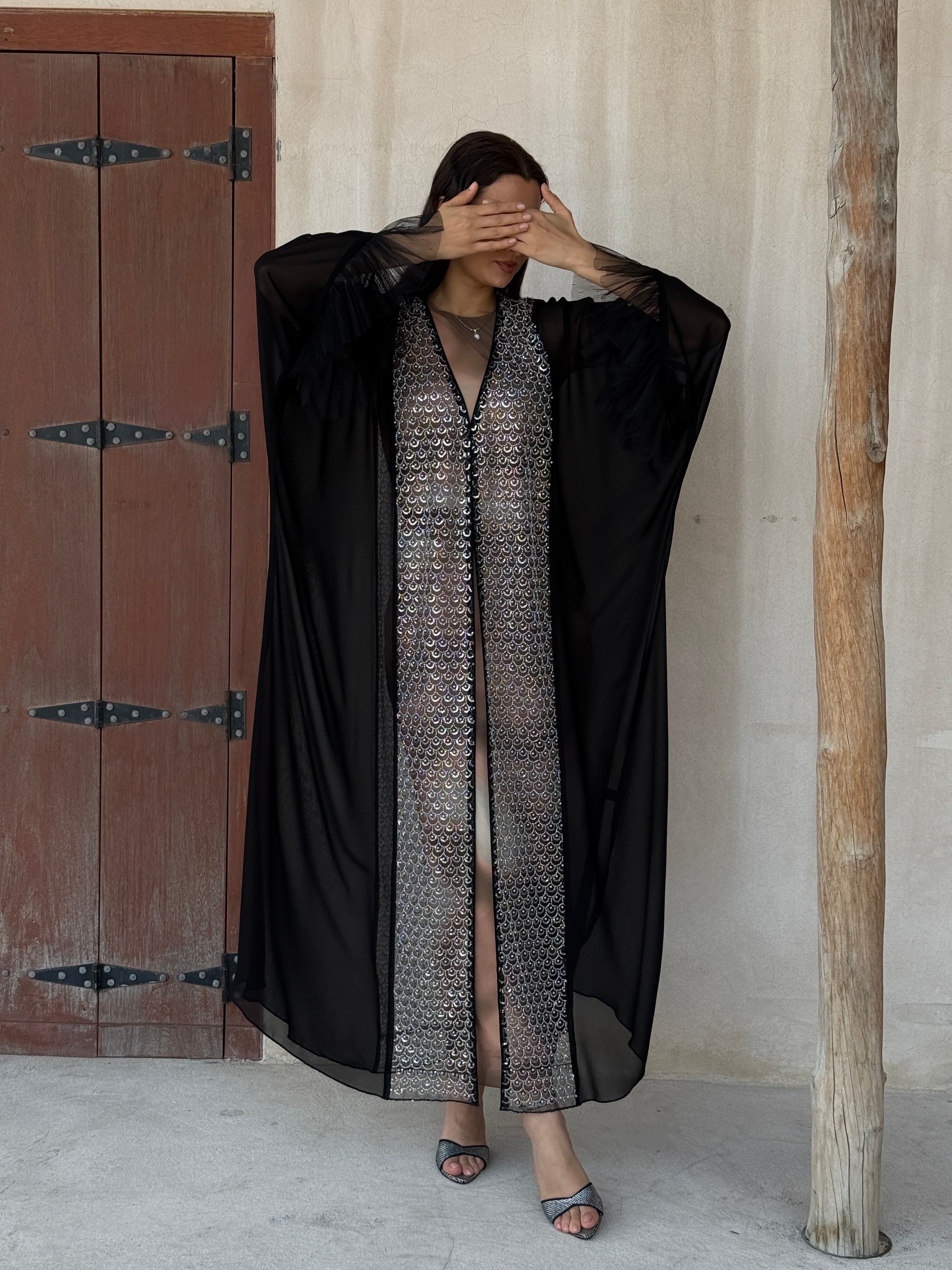 Misk Transparent Abaya - Contessa Collection   Dubai 