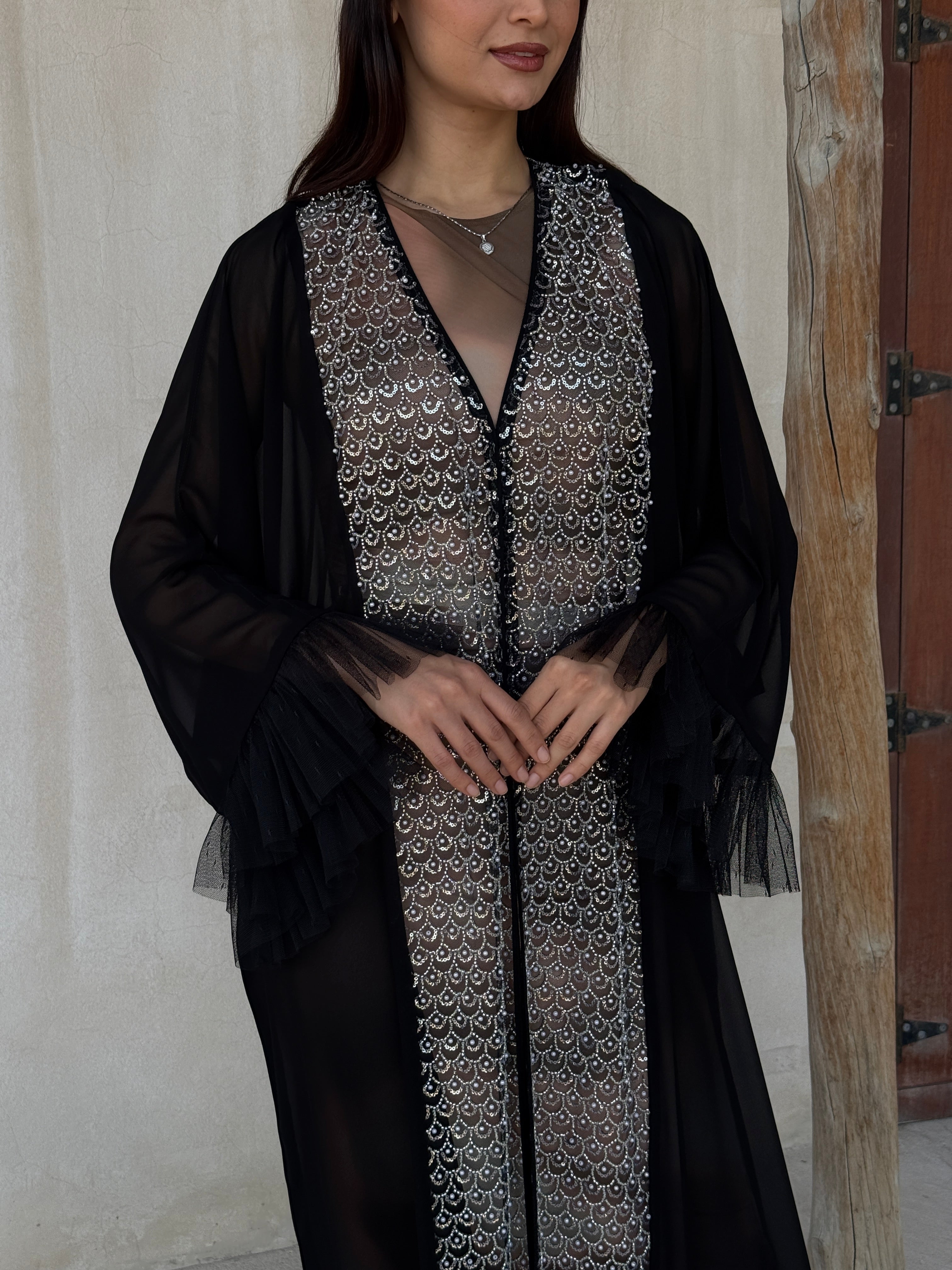 Misk Transparent Abaya - Contessa Collection   Dubai 