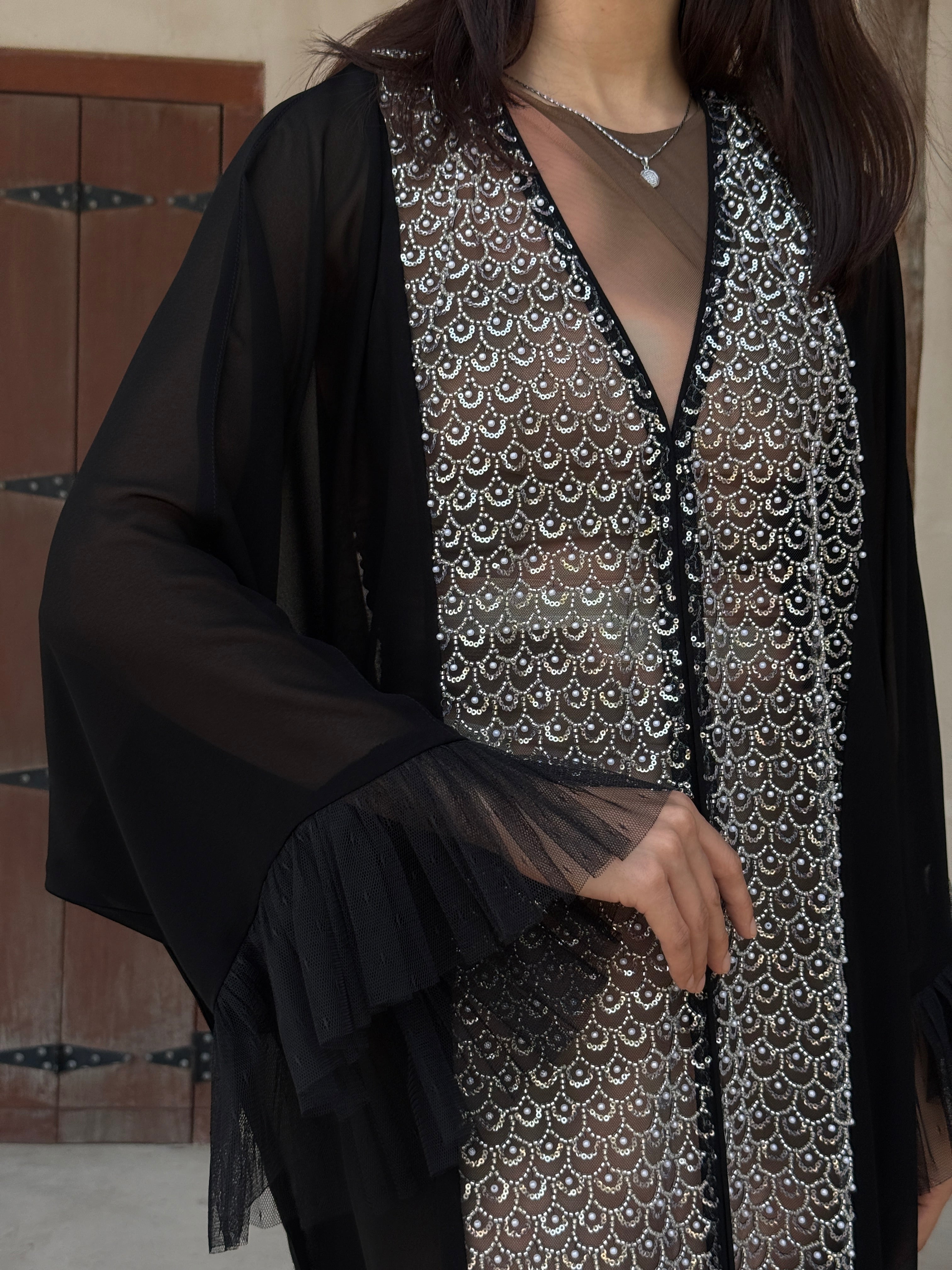 Misk Transparent Abaya - Contessa Collection   Dubai 