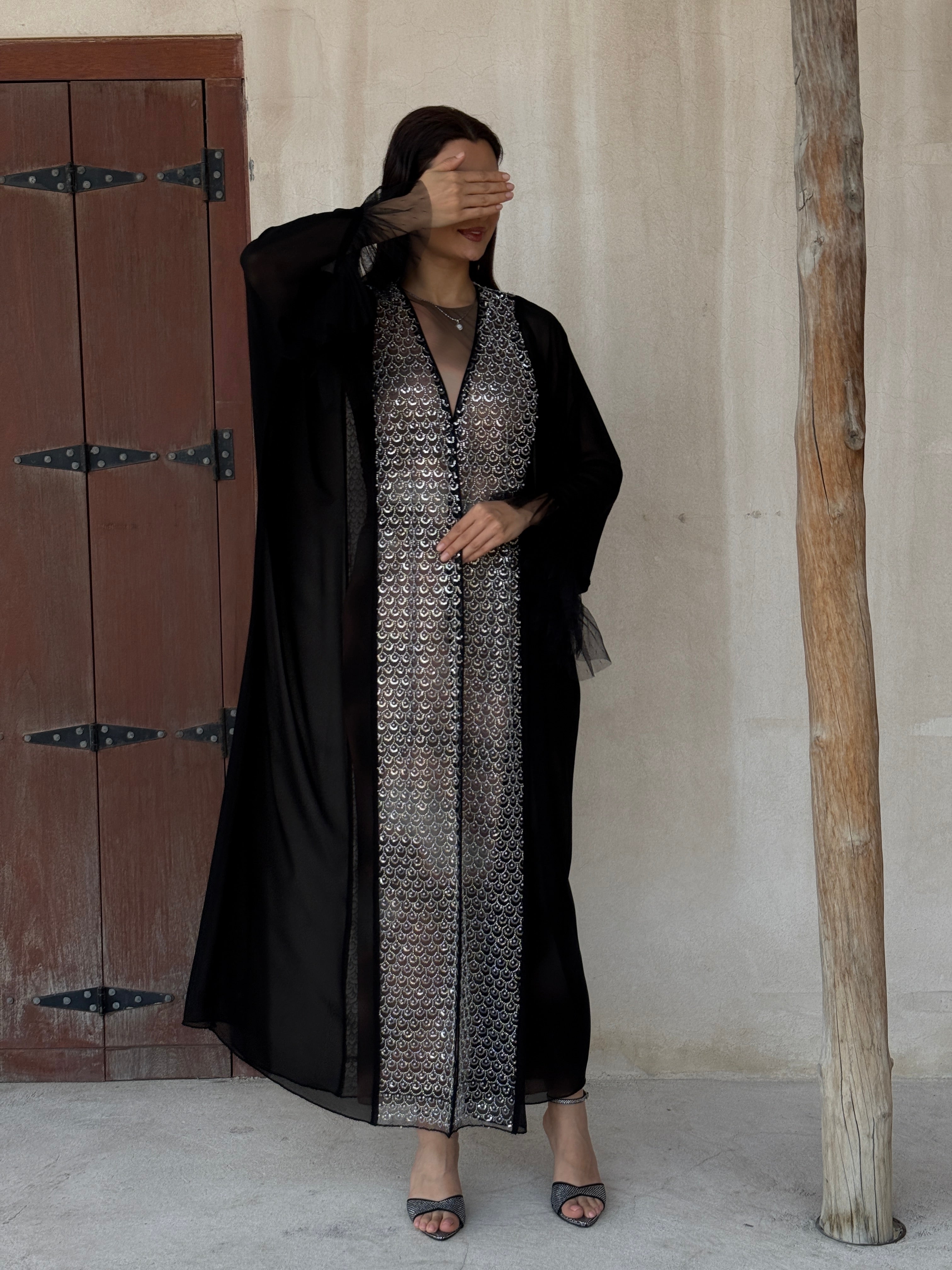 Misk Transparent Abaya - Contessa Collection   Dubai 