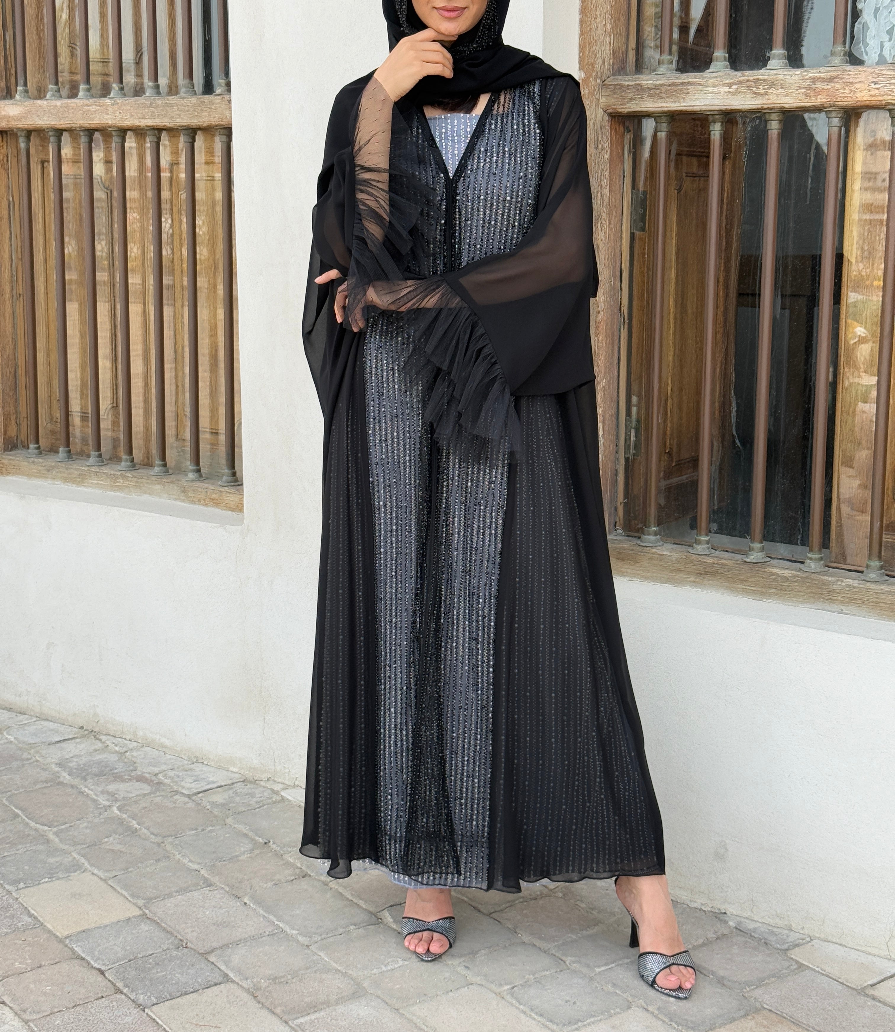 Misk Transparent Abaya - Contessa Collection   Dubai 