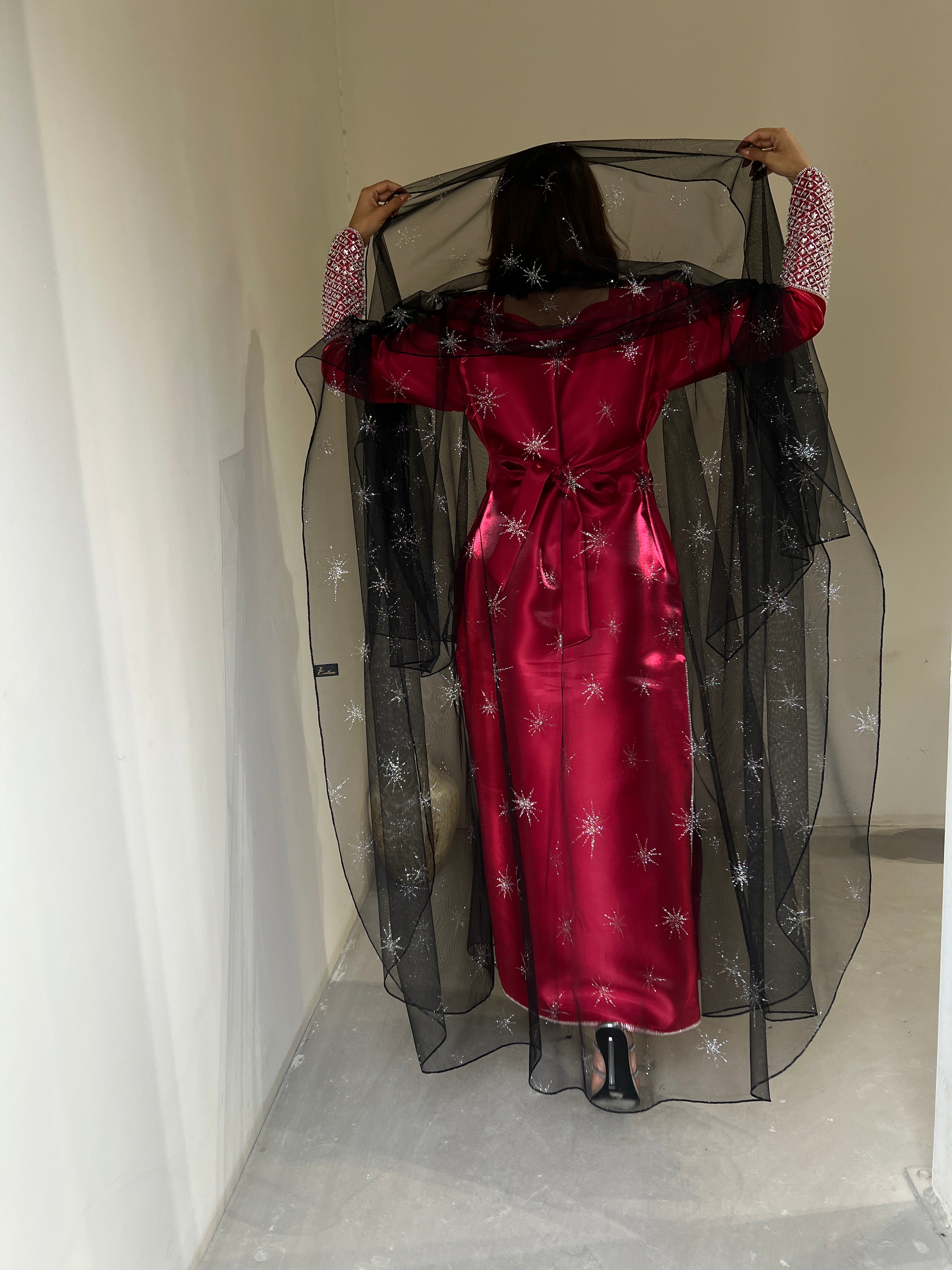 Naz Transparent Abaya - Contessa Collection