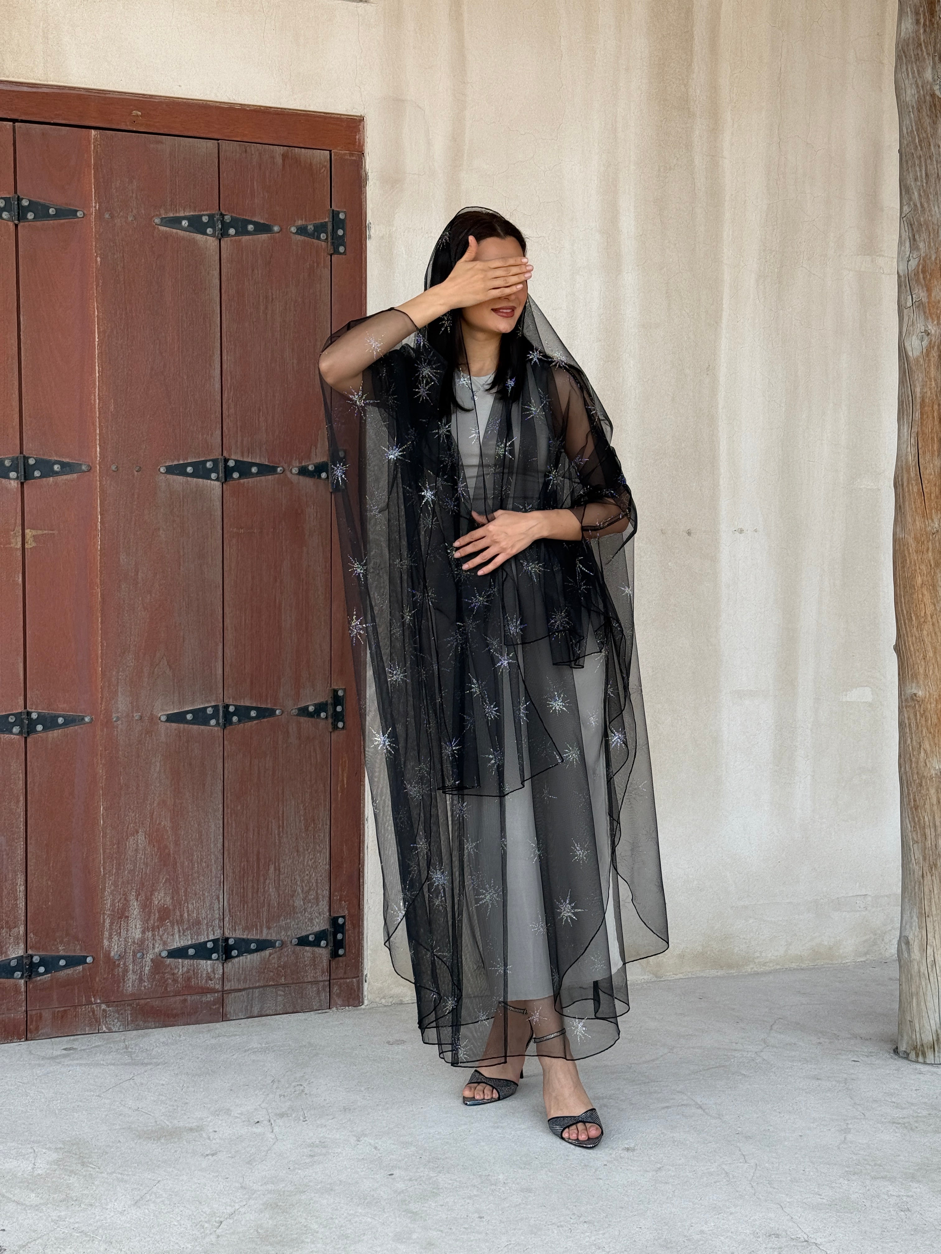 Naz Transparent Abaya - Contessa Collection