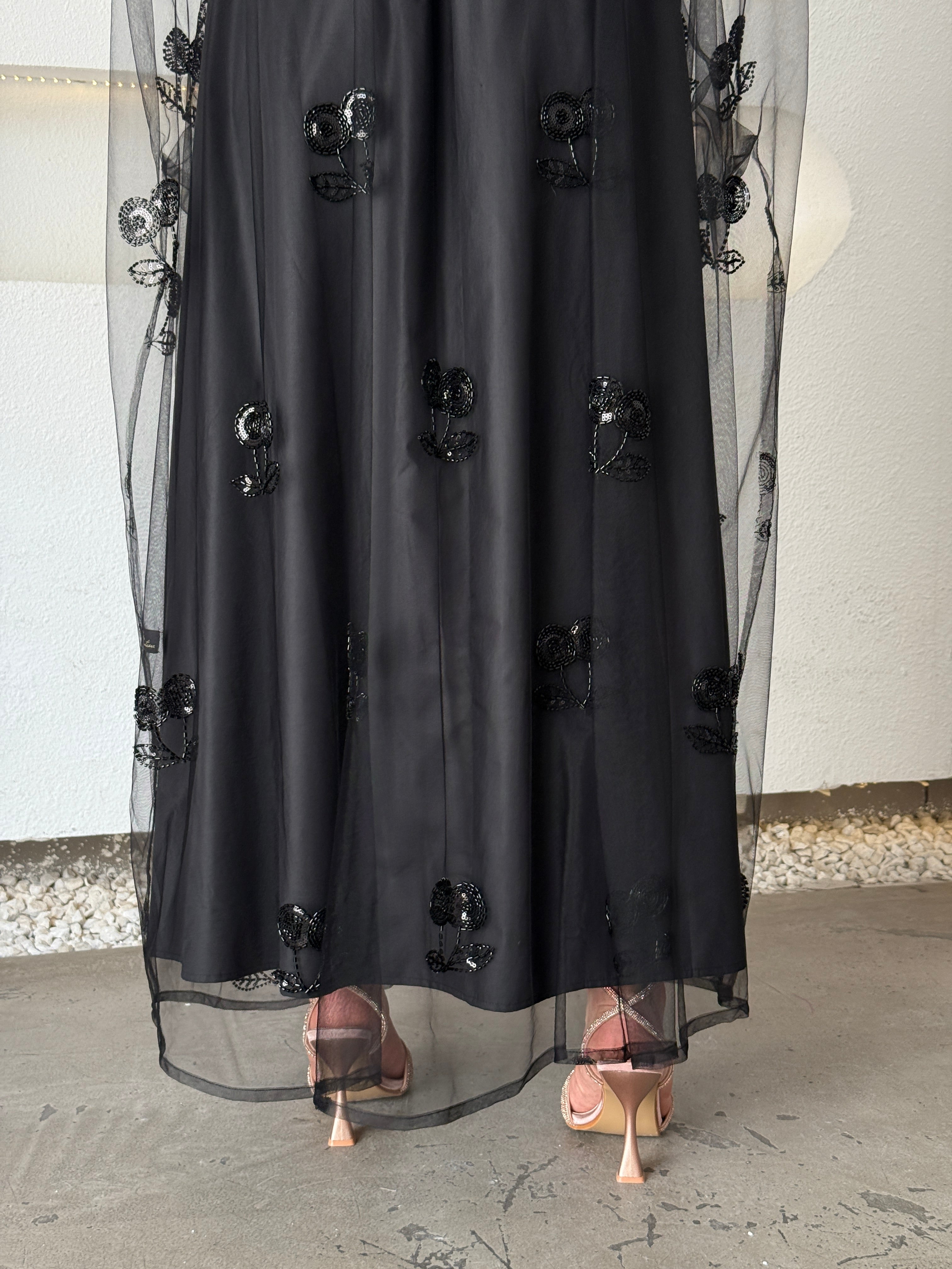 SADEEM Tule Abaya - Contessa Collection
