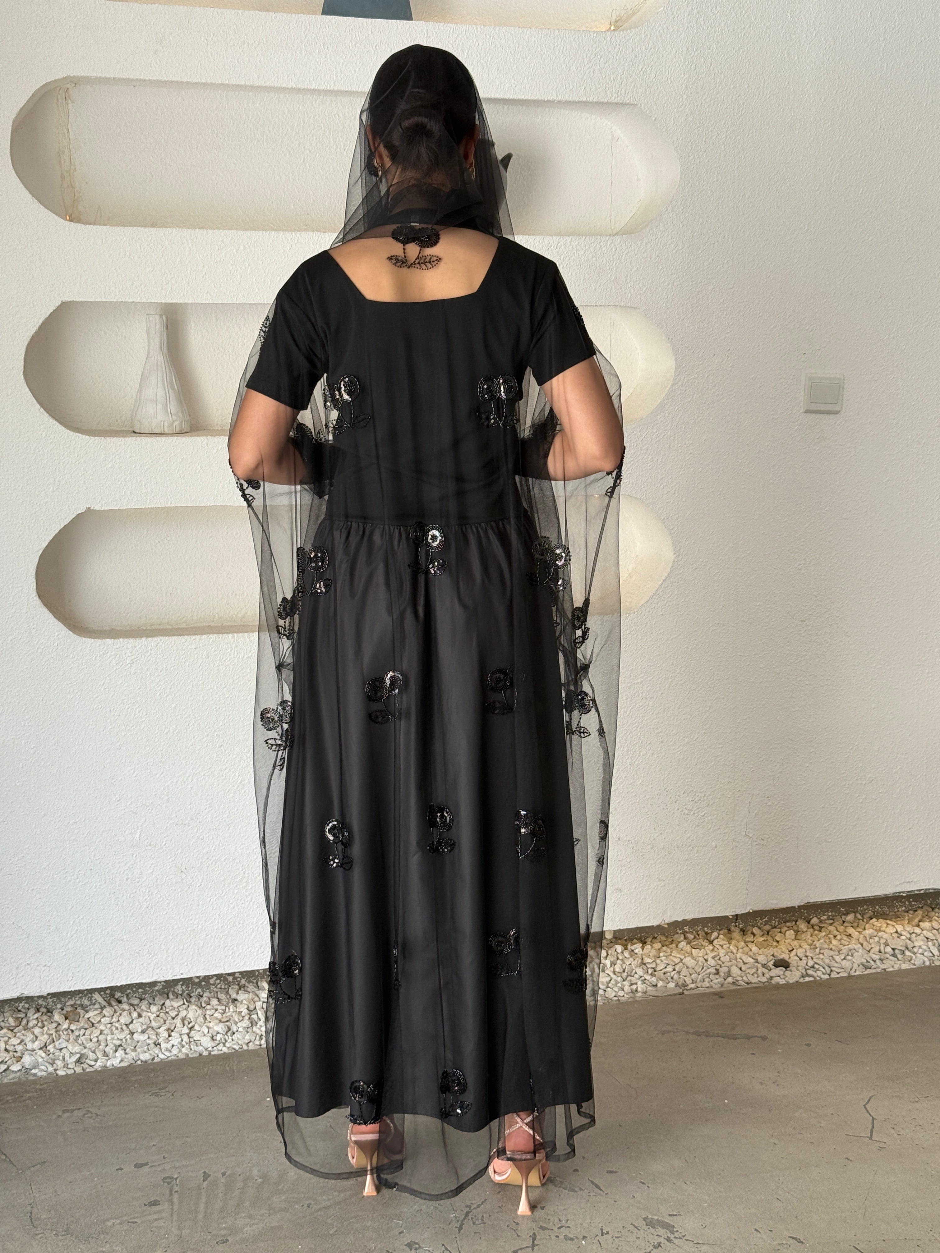 SADEEM Tule Abaya - Contessa Collection