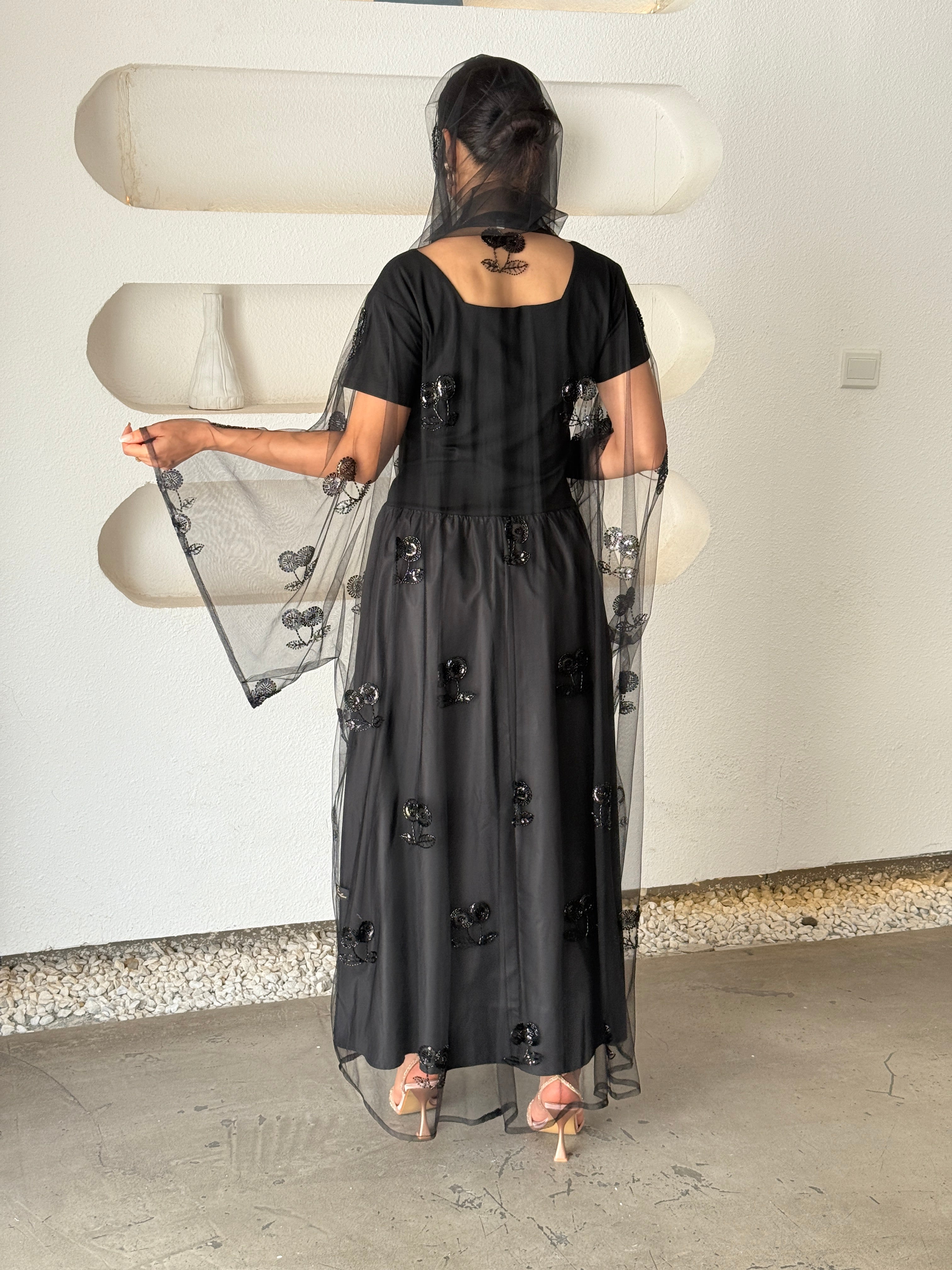 SADEEM Tule Abaya - Contessa Collection