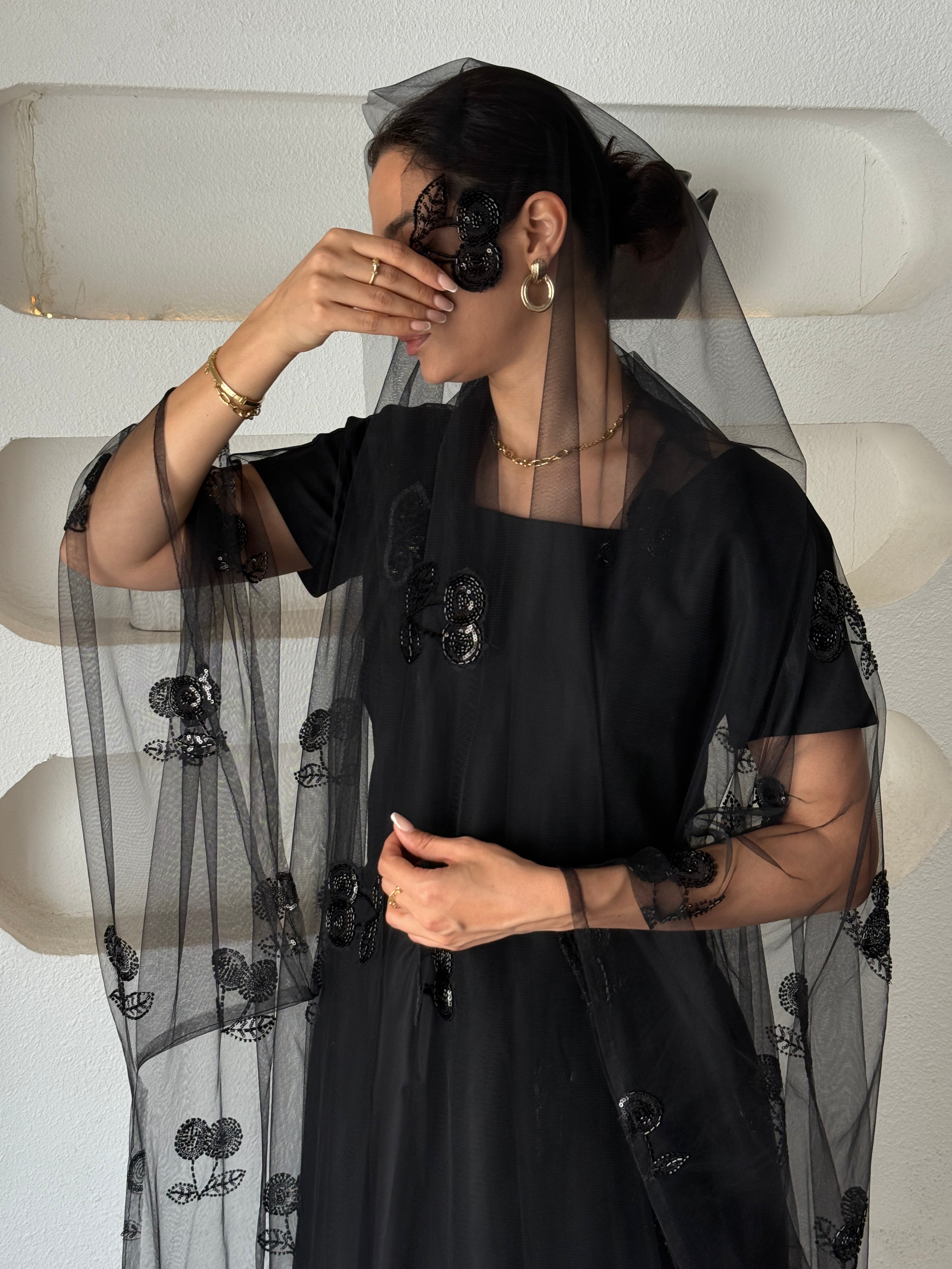 SADEEM Tule Abaya - Contessa Collection