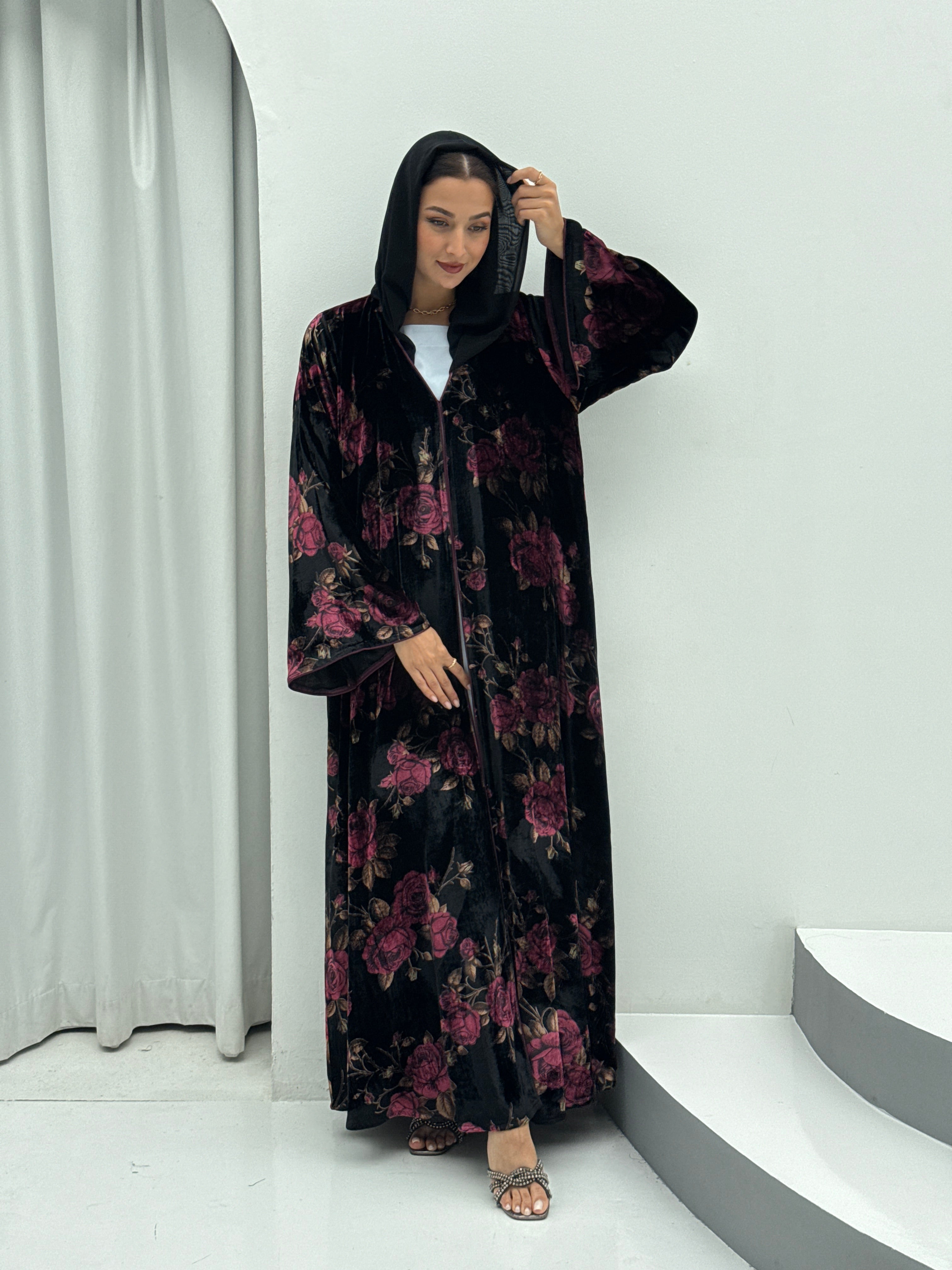 Velvet Embrace Abaya - Contessa Collection