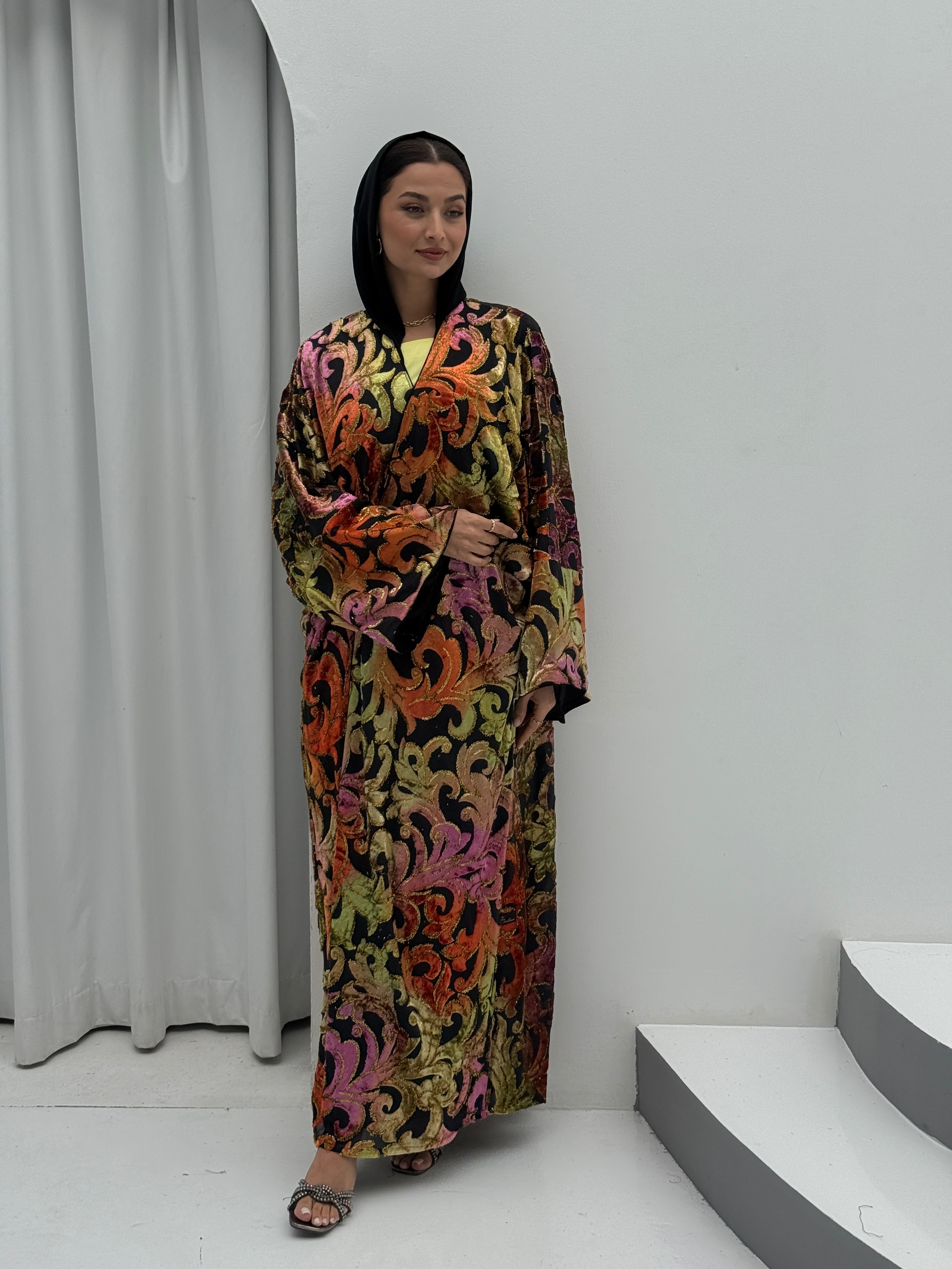 Winter Breaths Velvet Abaya - Contessa Collection