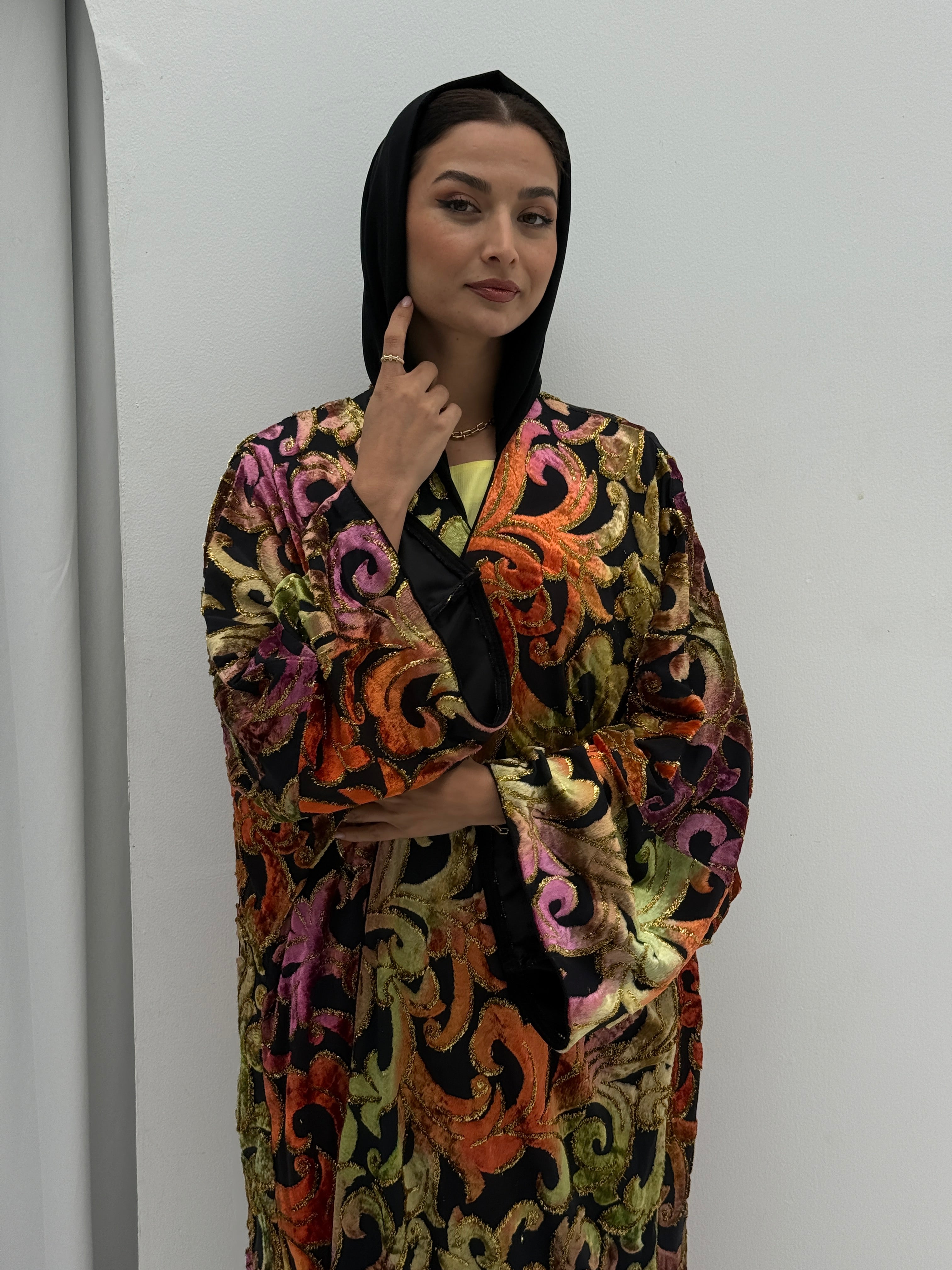 Winter Breaths Velvet Abaya - Contessa Collection