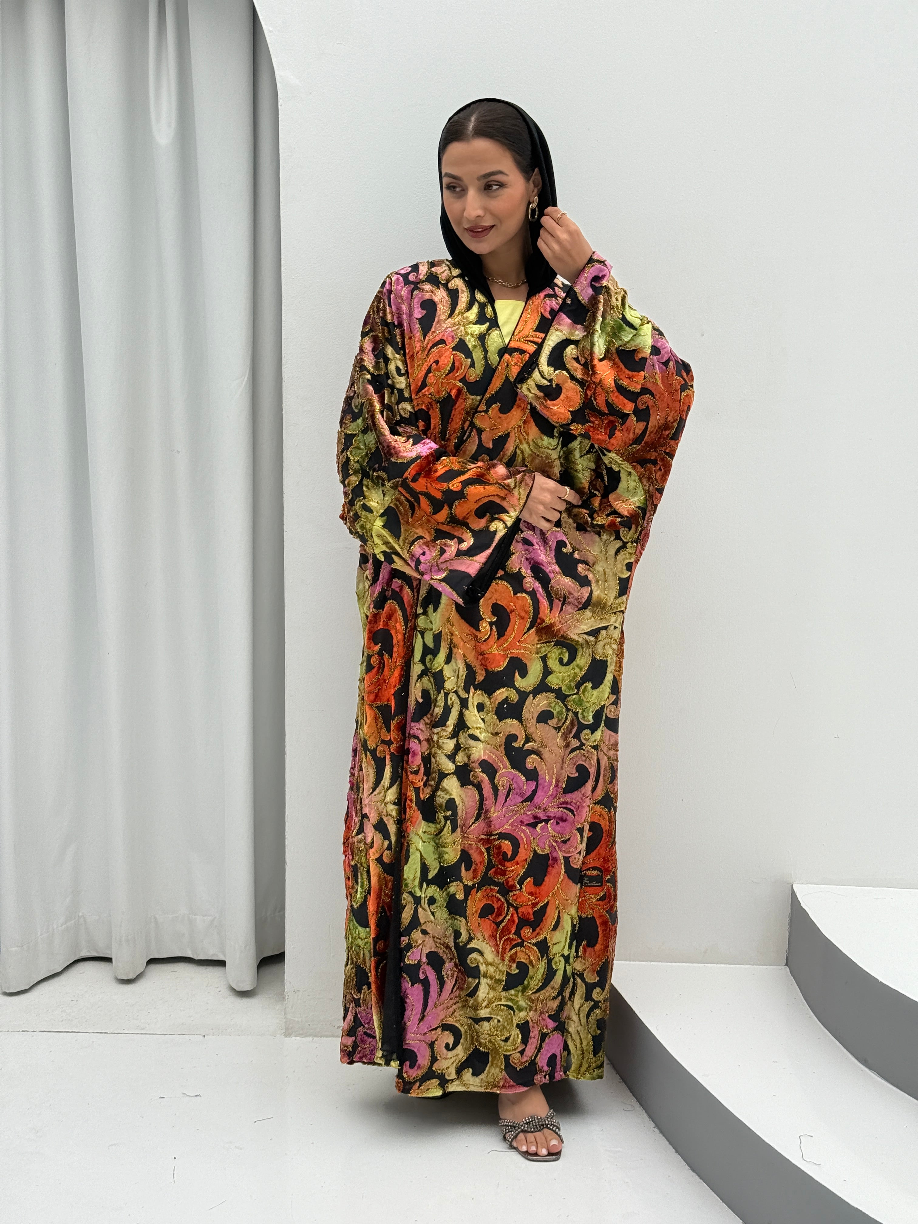 Winter Breaths Velvet Abaya - Contessa Collection