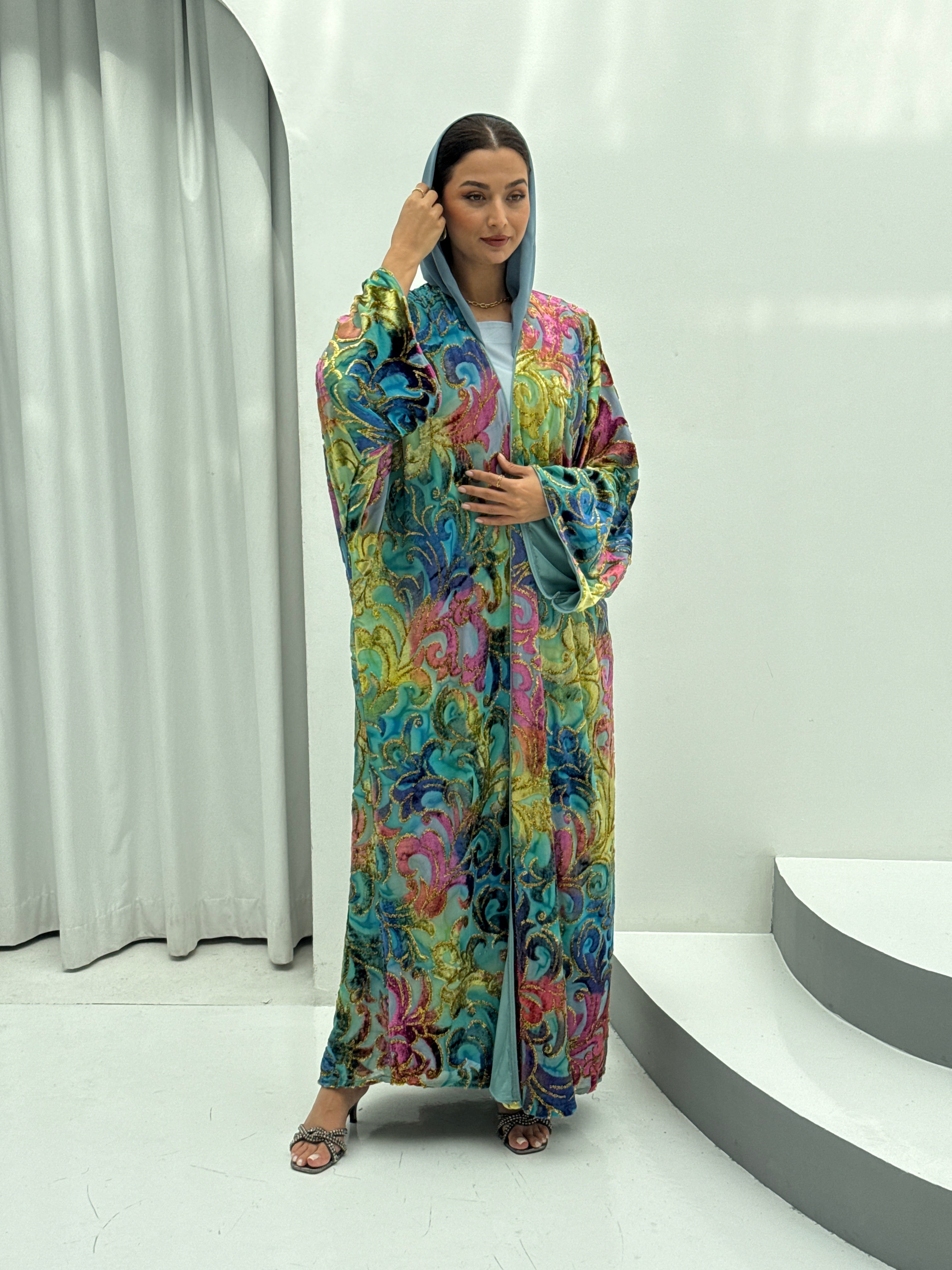 Winter Breaths Velvet Abaya - Contessa Collection