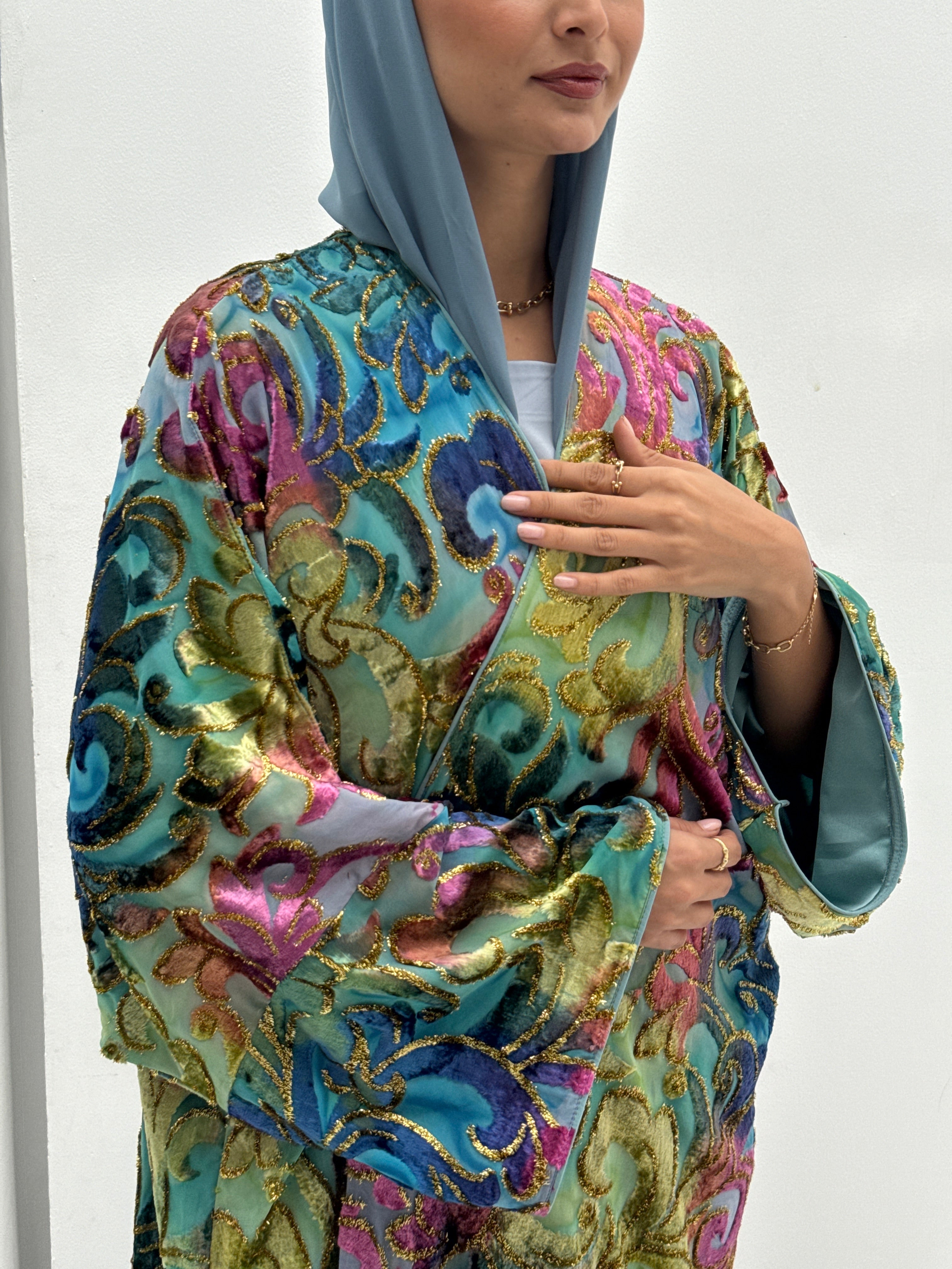 Winter Breaths Velvet Abaya - Contessa Collection